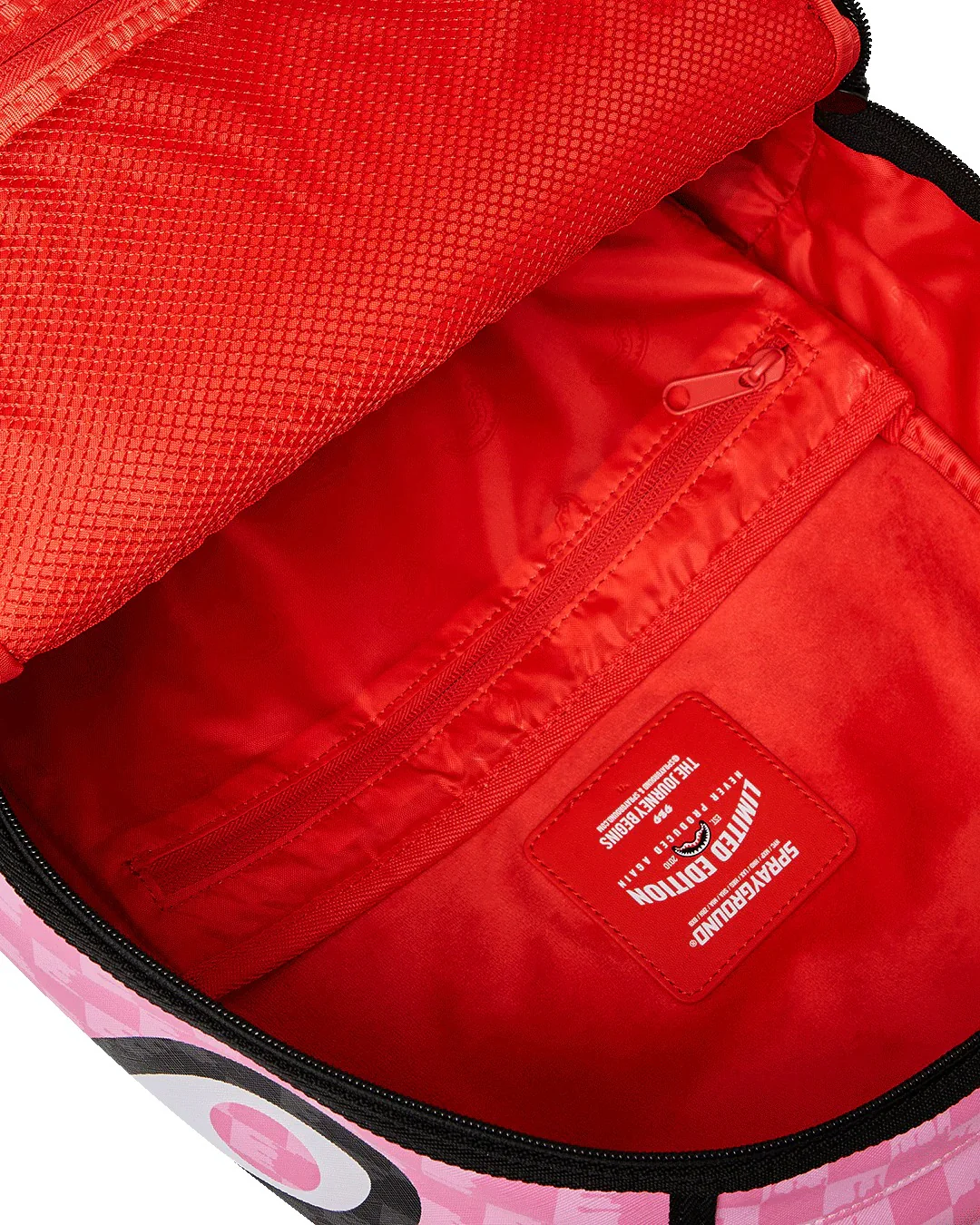 PINK AND BLACK DRIP CHECK DLXSV BACKPACK - Image 14