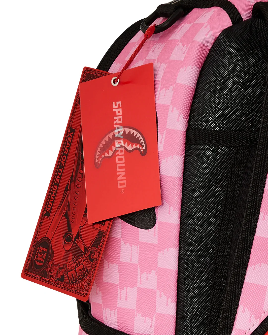 PINK AND BLACK DRIP CHECK DLXSV BACKPACK - Image 15