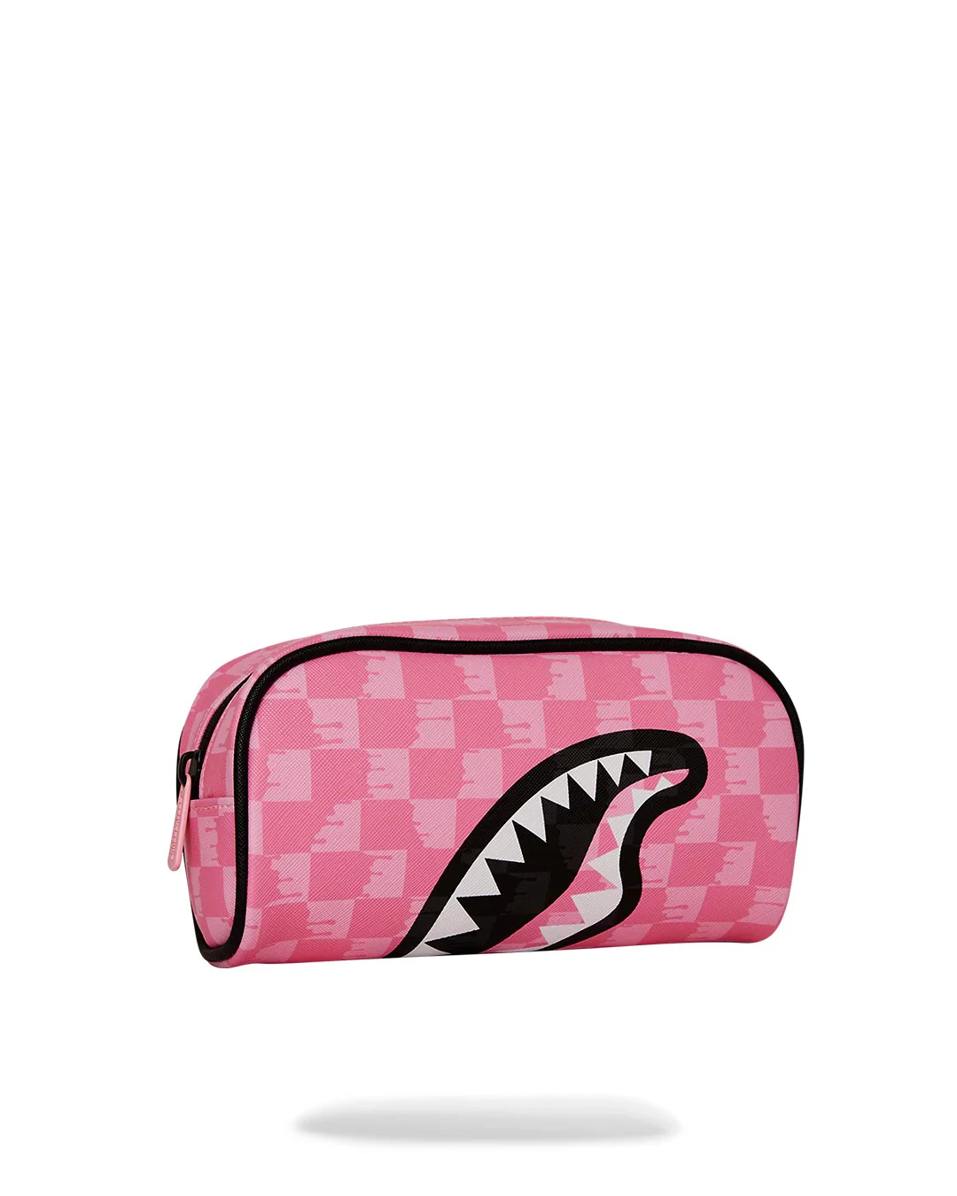 PINK AND BLACK DRIP CHECK POUCH - Image 3