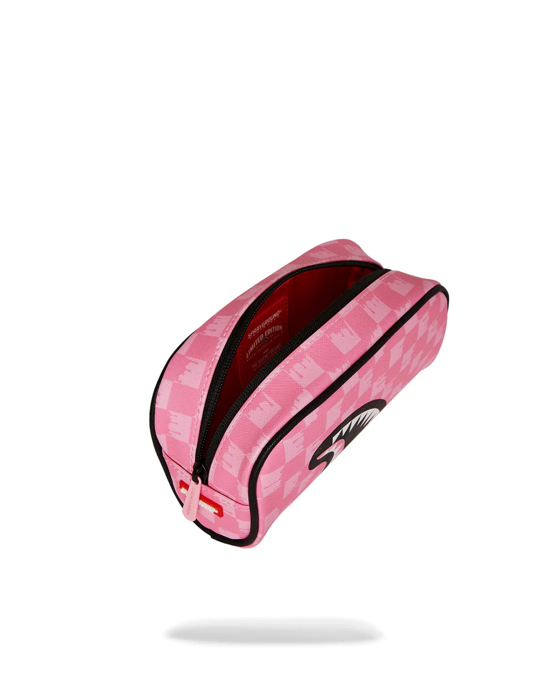 PINK AND BLACK DRIP CHECK POUCH - Image 9