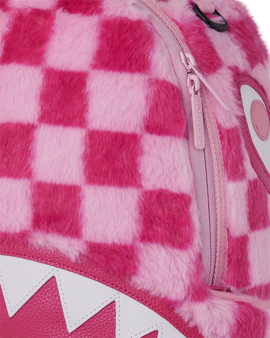 PINK FUR CHECK BACKPACK - Image 6