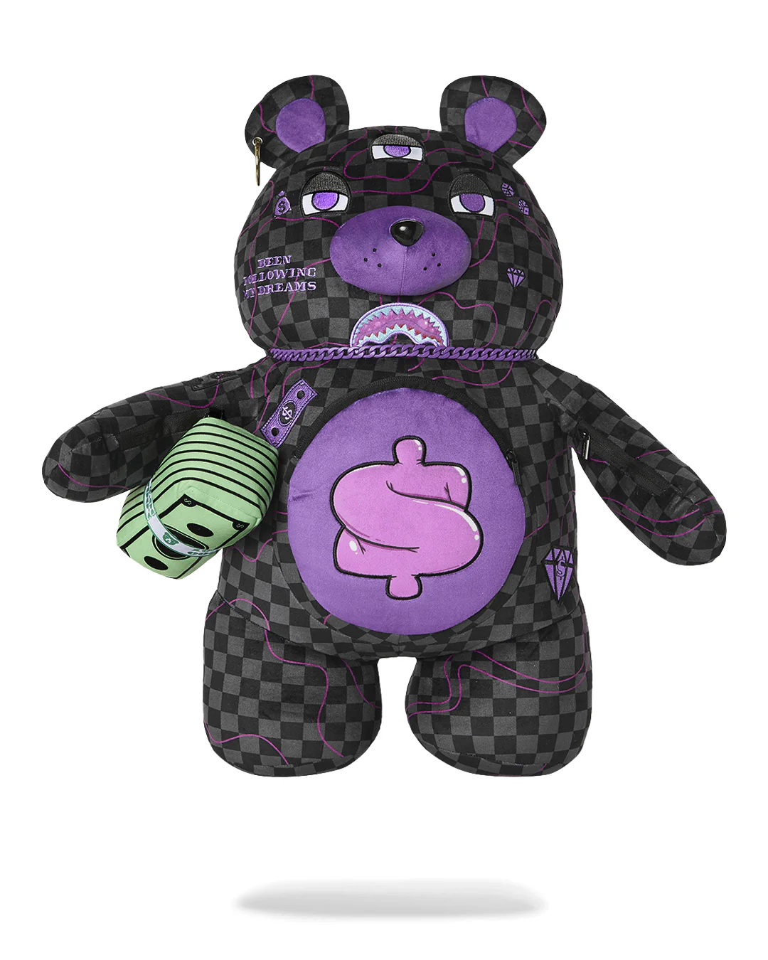 PURPLE SLIME TAKEOVER BEAR BACKPACK