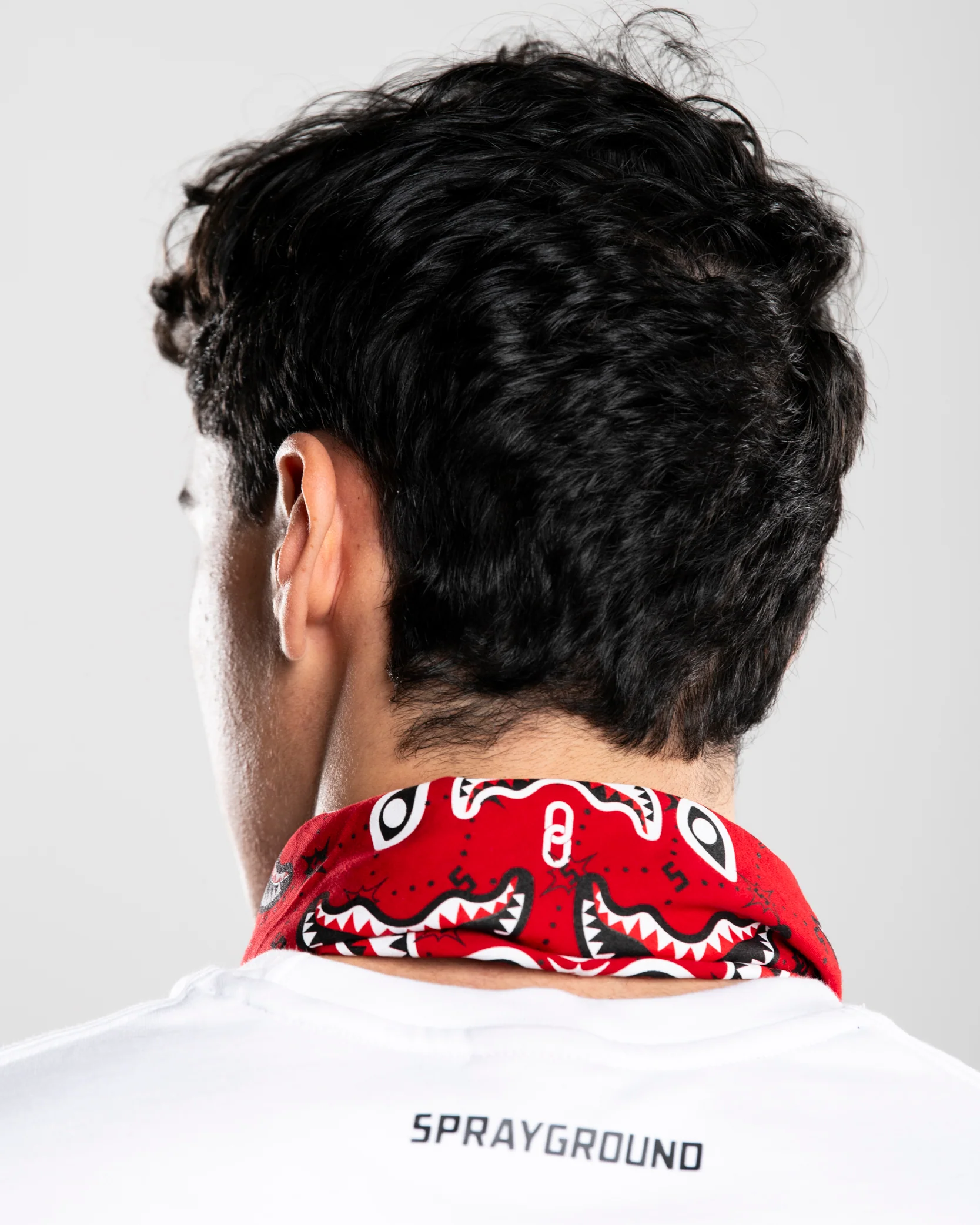 RED BANDANA - REGULAR WHITE T-SHIRT - Image 4