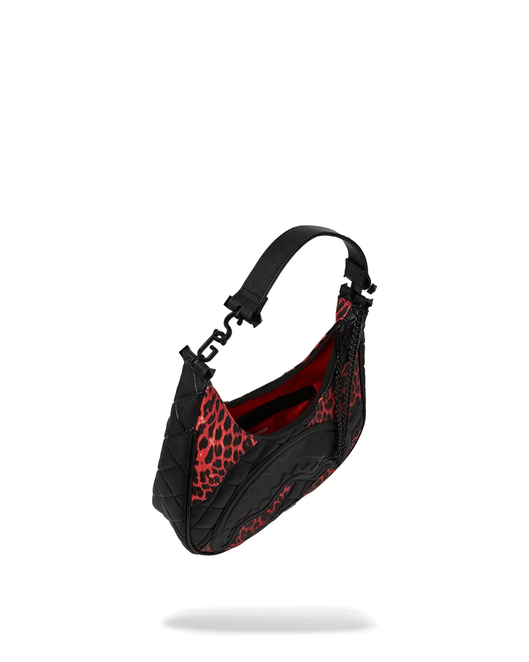 RED LEOPARD PUFFER VICE SHOULDER BAG - Image 6