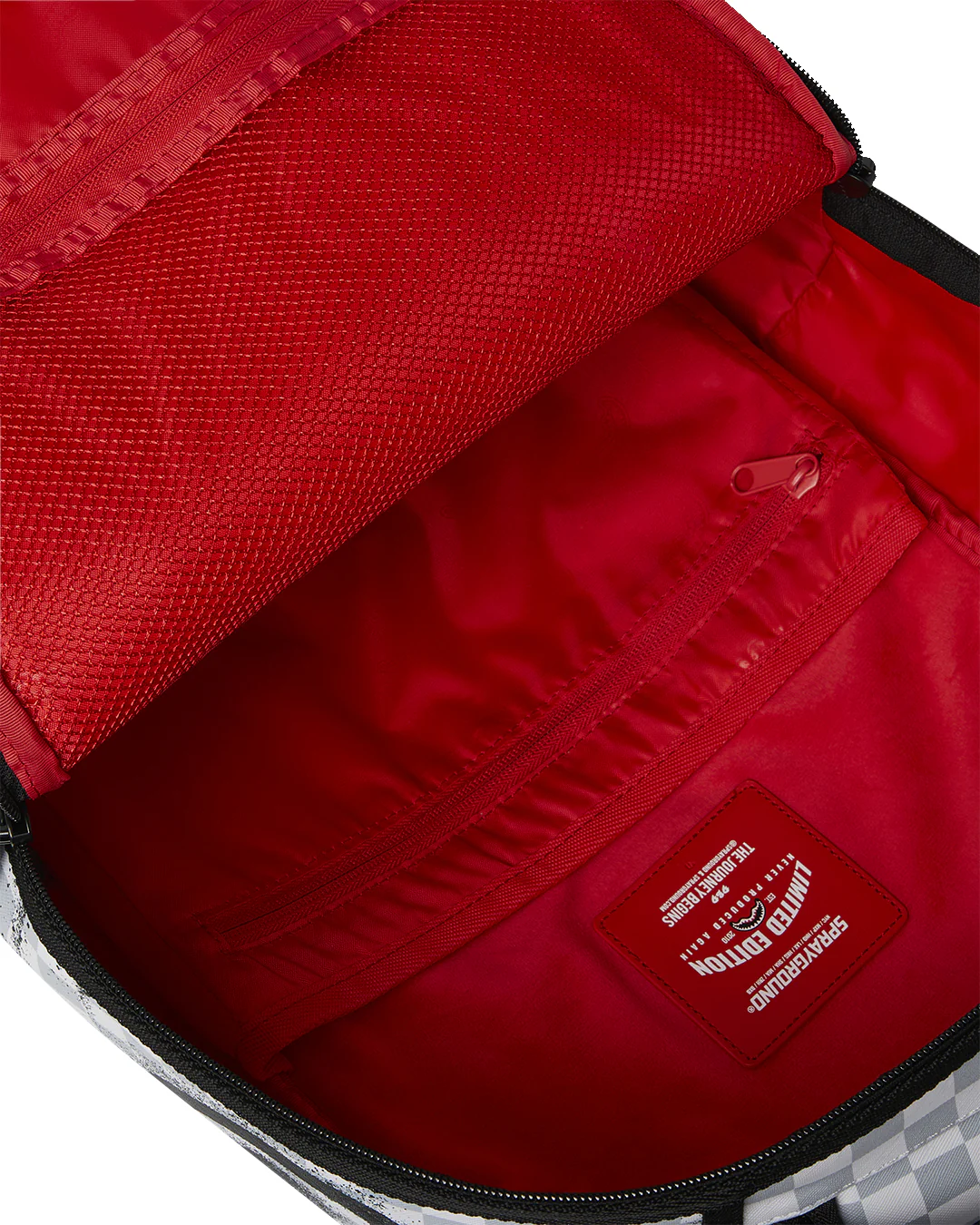 RED STENCIL SHARK BACKPACK - Image 8
