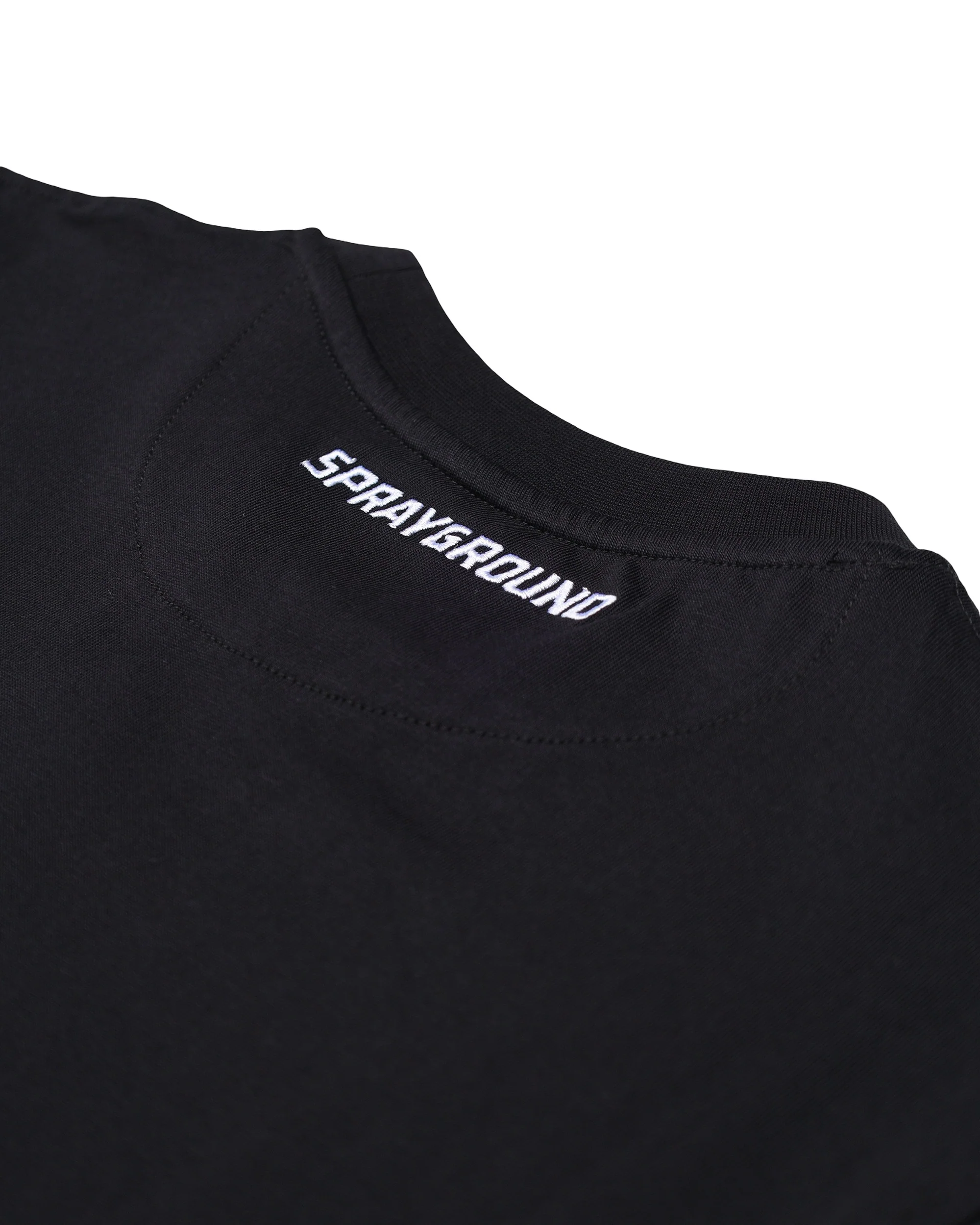 SCRIBBLE EMBROIDERY SHARK REG T-SHIRT BLK - Image 11