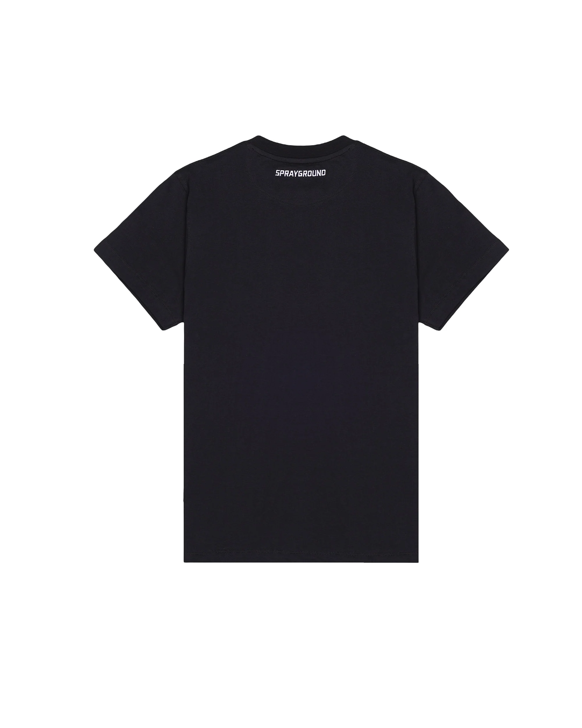 SCRIBBLE EMBROIDERY SHARK REG T-SHIRT BLK - Image 3