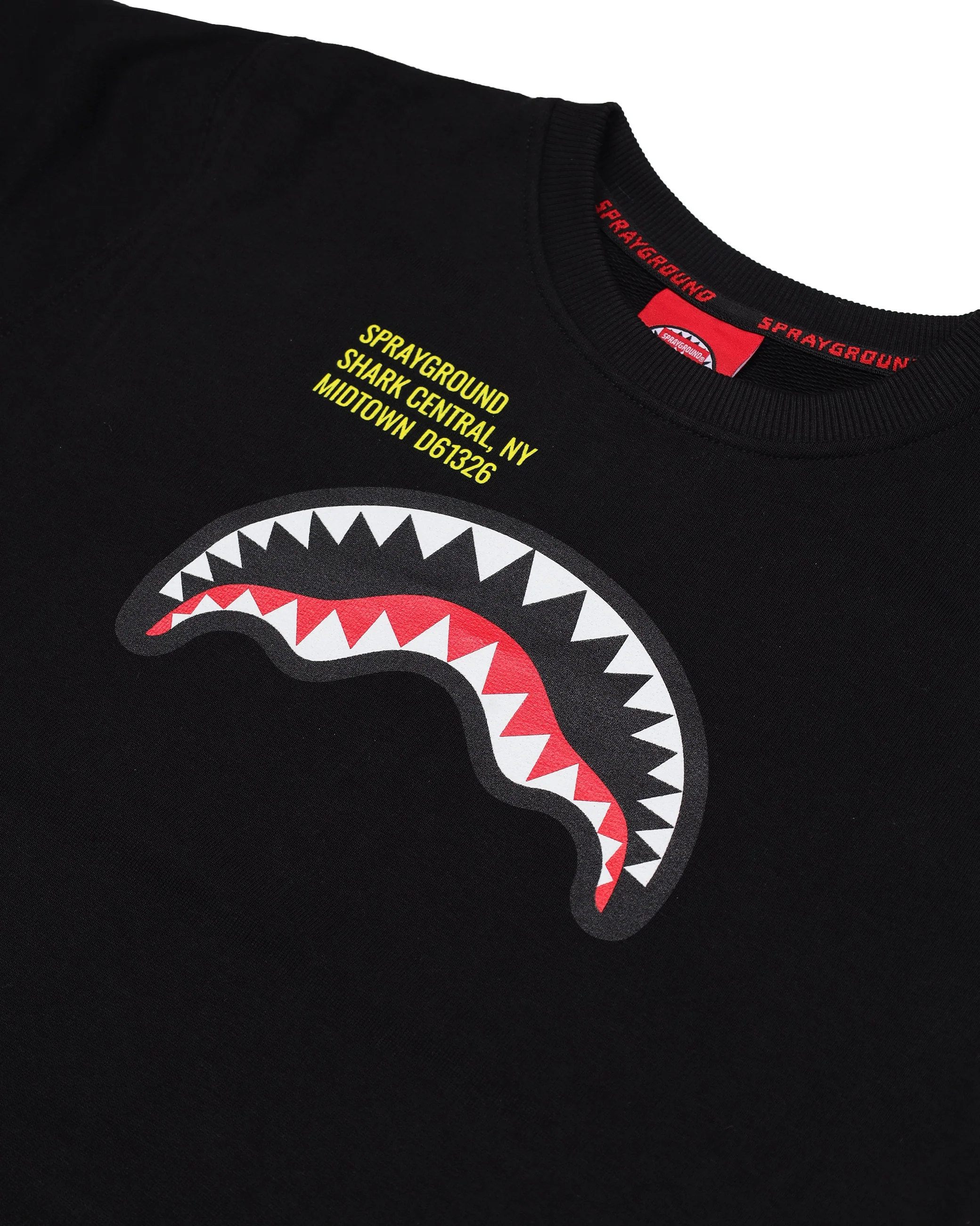 SHARK BASIC BLK REGULAR CREWNECK - Image 6