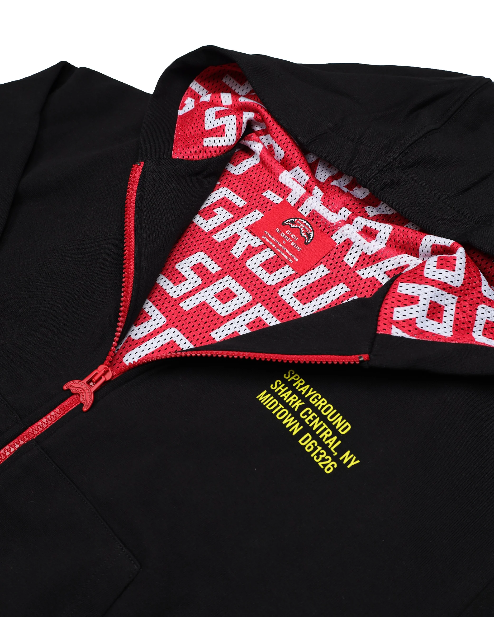 SHARK BASIC OVER FULLZIP HOODIE BLK - Image 7