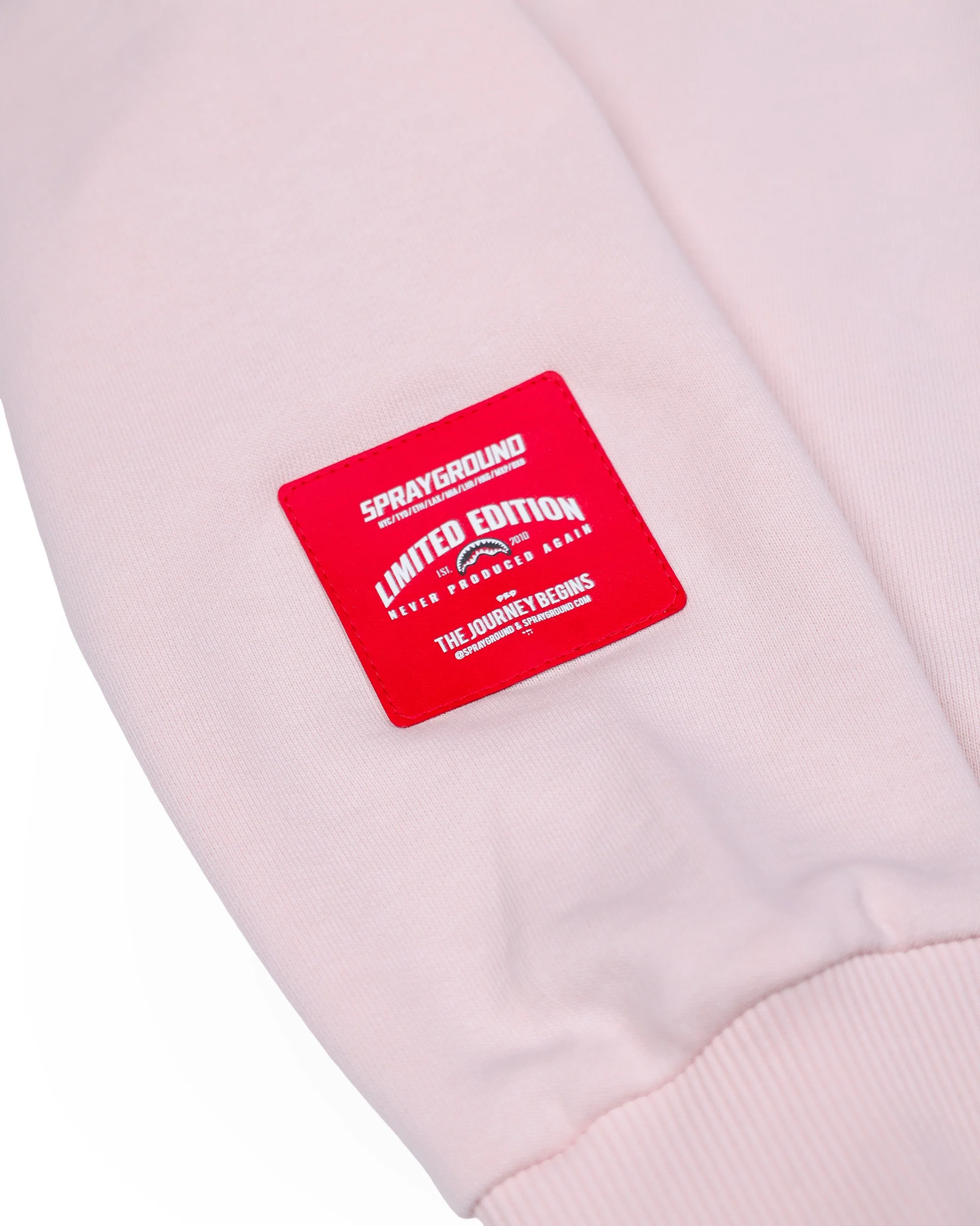 SHARK BASIC OVER FULLZIP HOODIE LIGHT PINK - Image 13