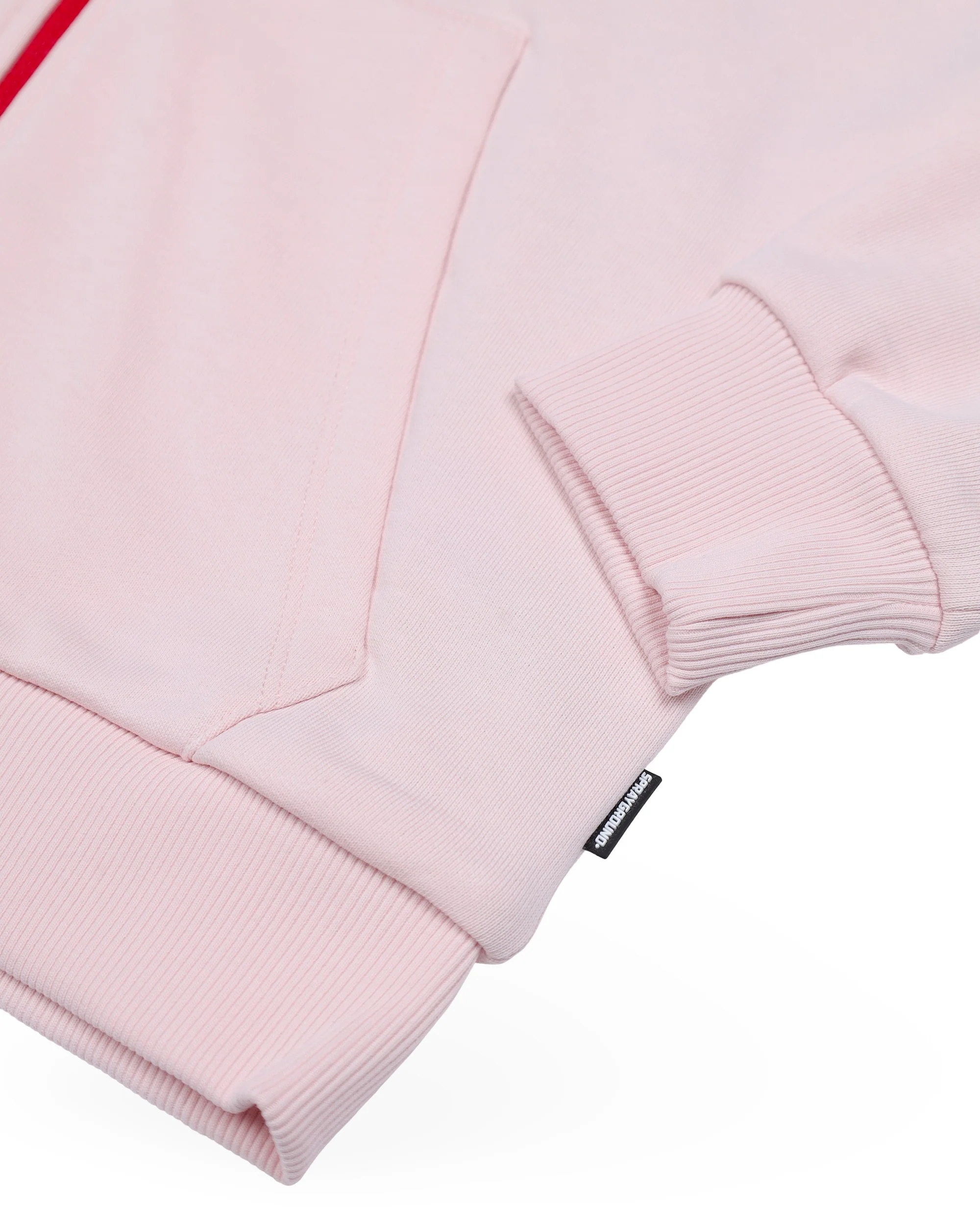 SHARK BASIC OVER FULLZIP HOODIE LIGHT PINK - Image 9