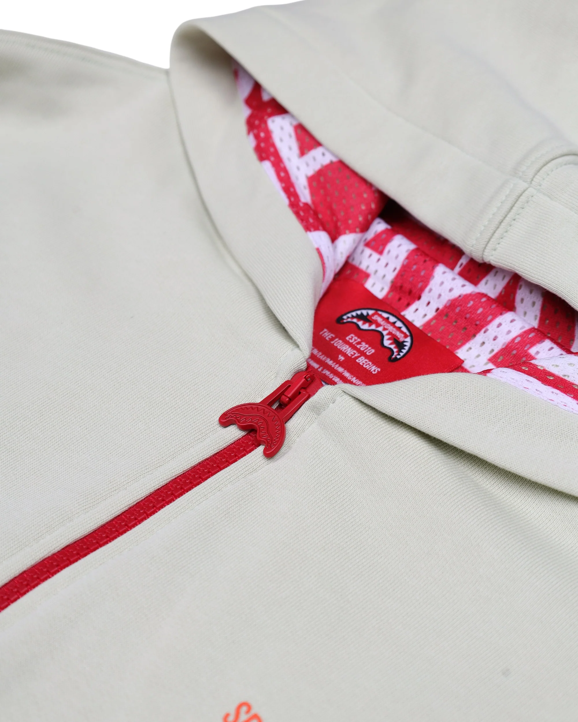 SHARK BASIC OVER FULLZIP HOODIE SAGE - Image 3