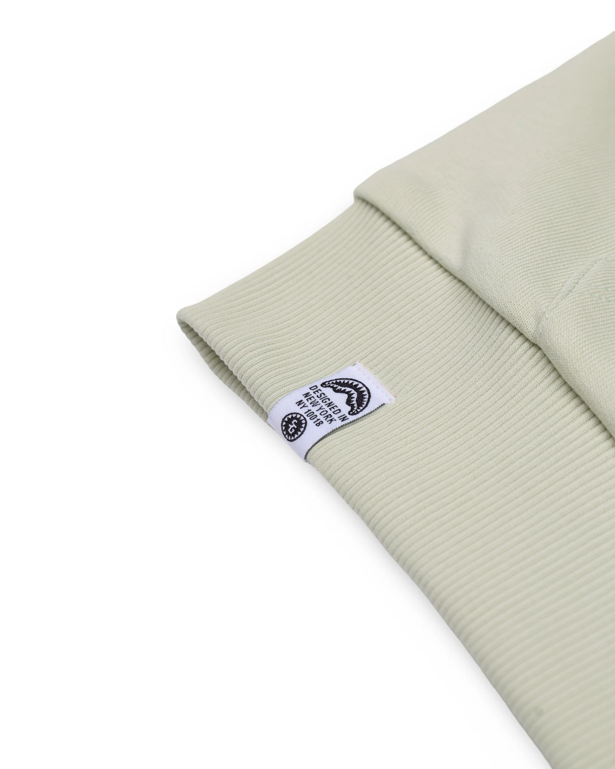 SHARK BASIC OVER FULLZIP HOODIE SAGE - Image 4