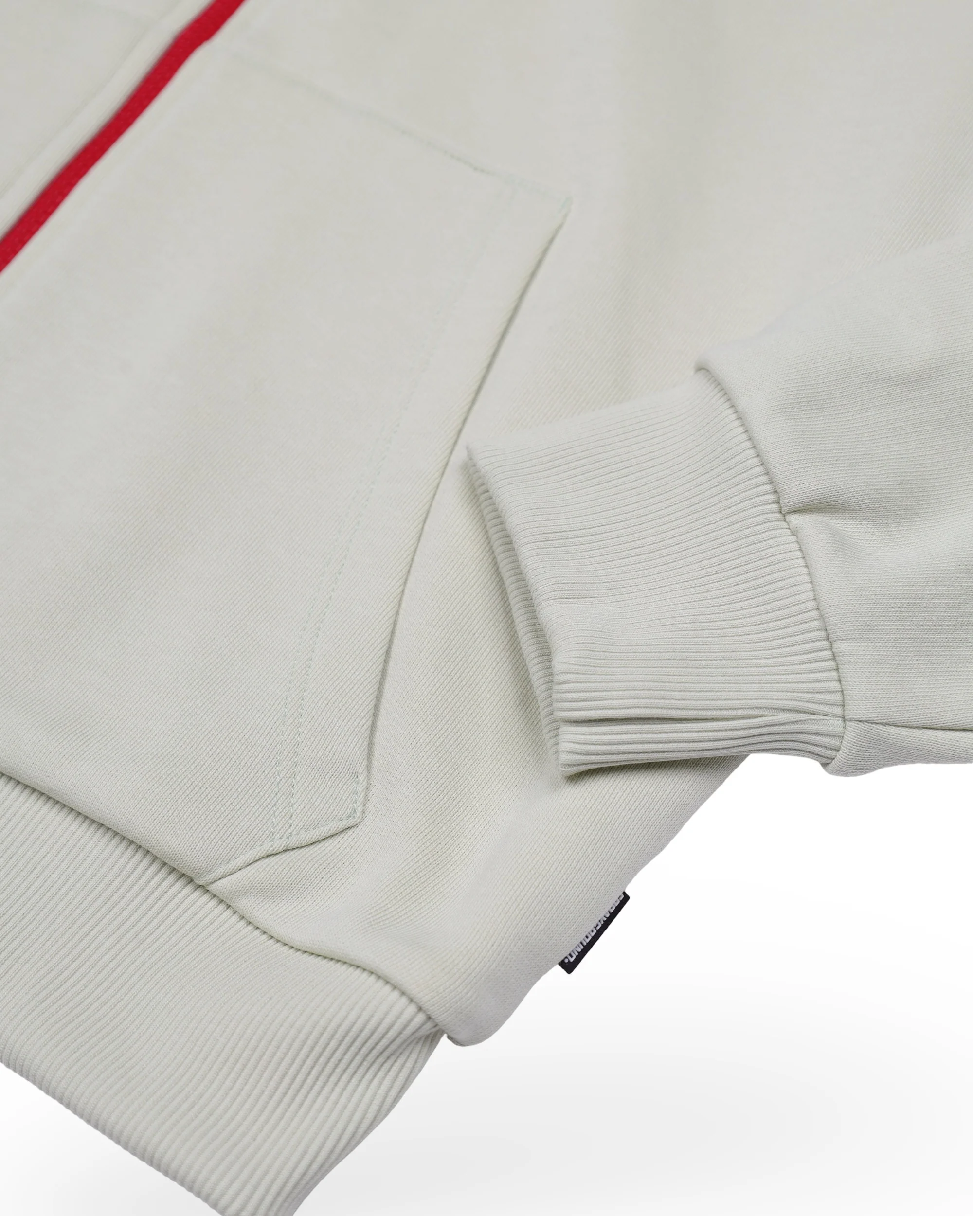 SHARK BASIC OVER FULLZIP HOODIE SAGE - Image 5