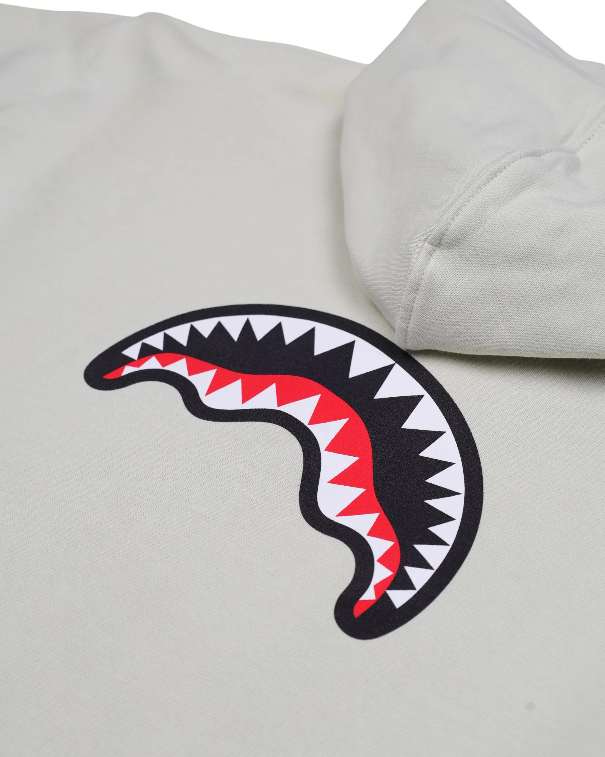SHARK BASIC OVER FULLZIP HOODIE SAGE - Image 8