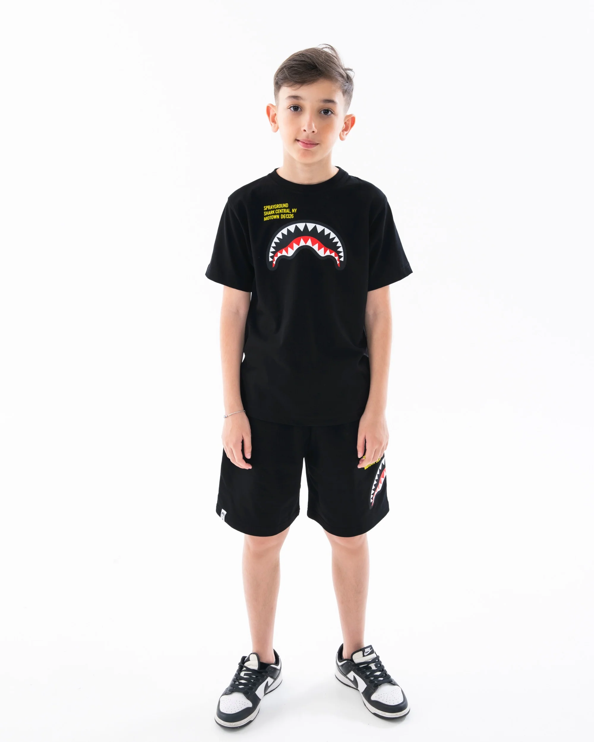 SHARK BASIC SHORTS BLK - Image 2