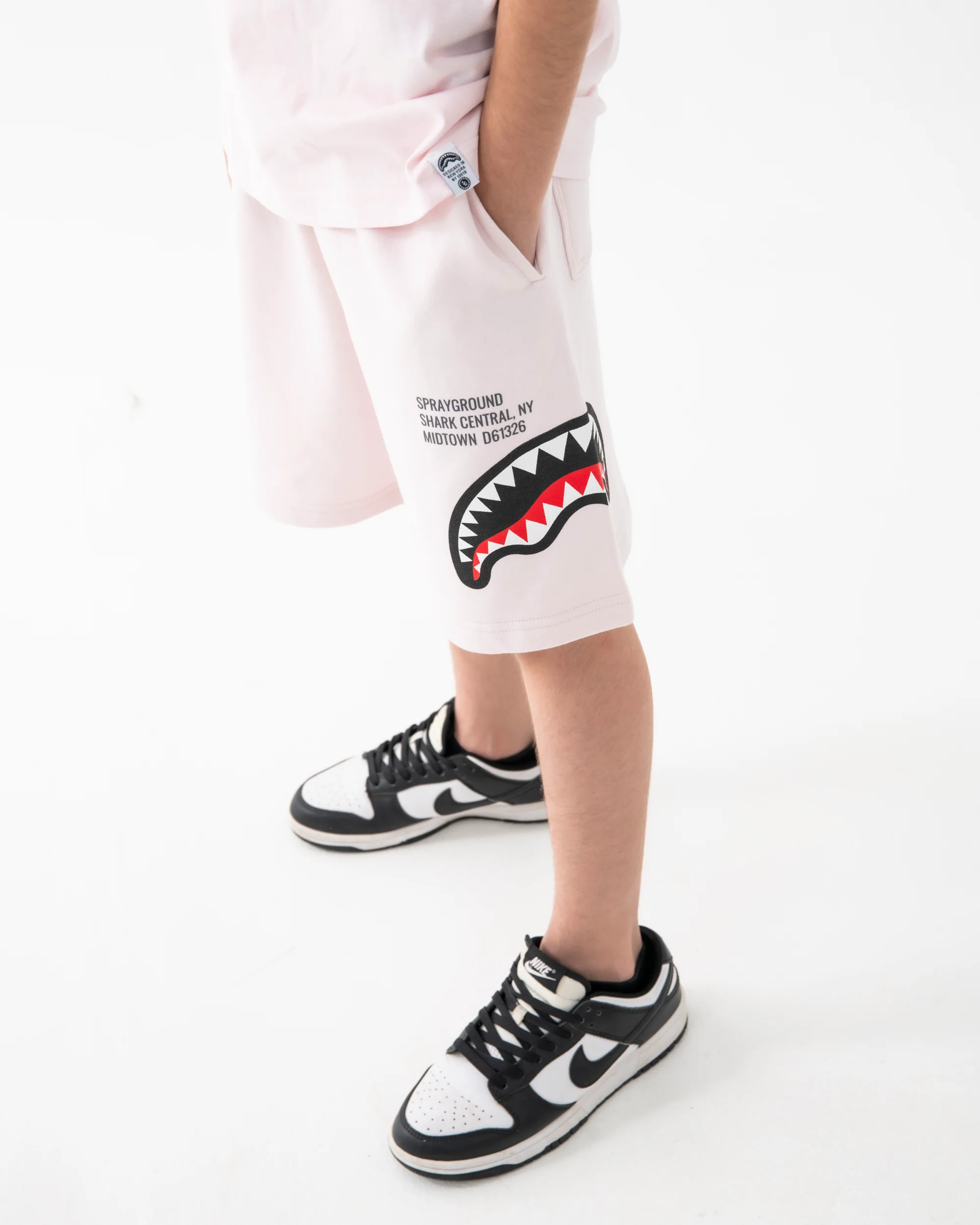 SHARK BASIC SHORTS LIGHT PINK - Image 2