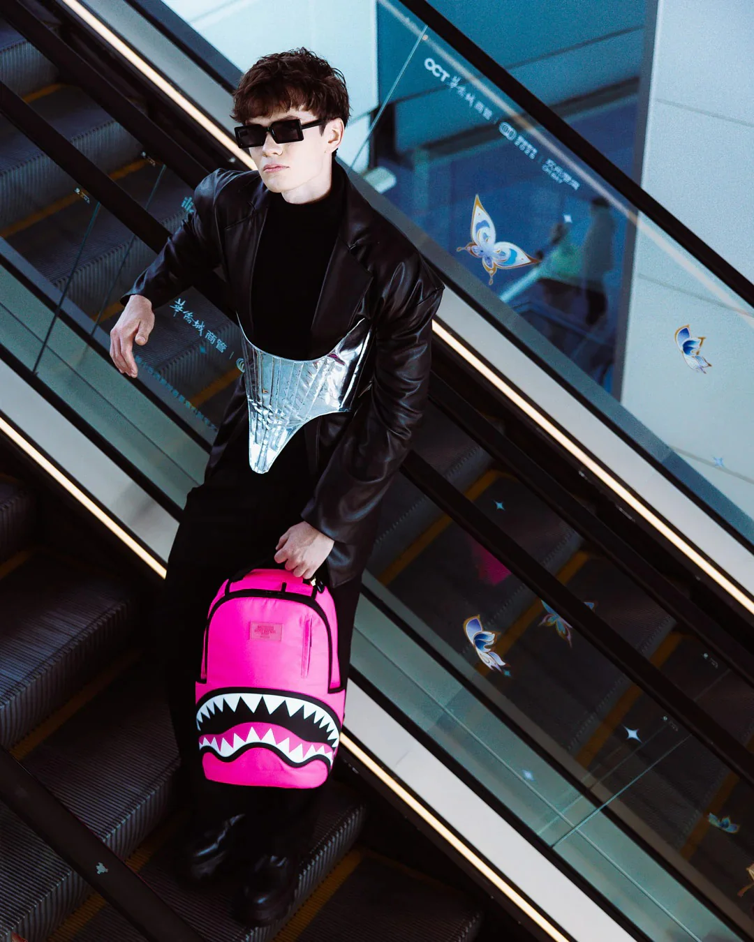 SHARK CENTRAL NYLON HOT PINK - Image 6