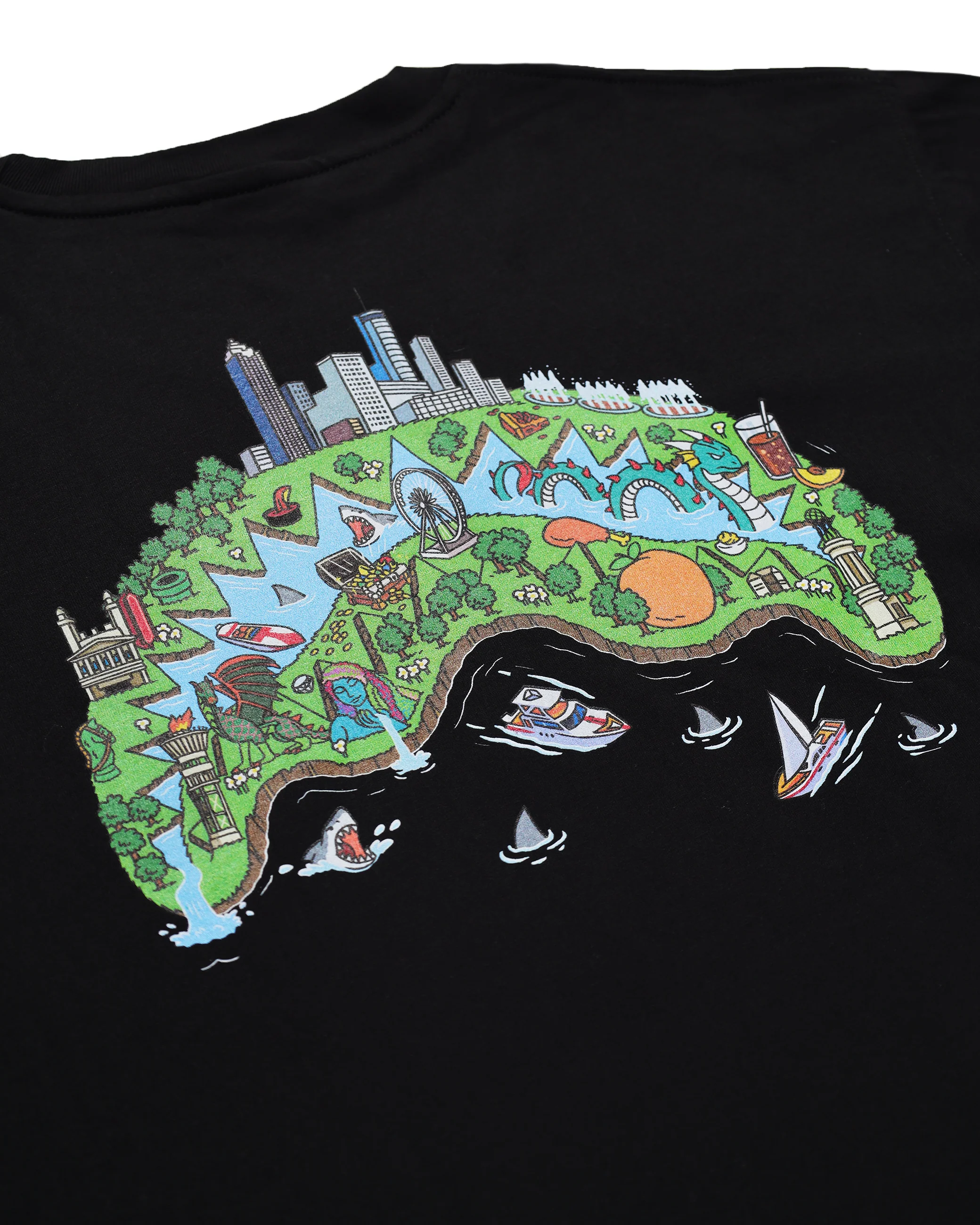 SHARK IN ATLANTA REGULAR T-SHIRT - Image 4