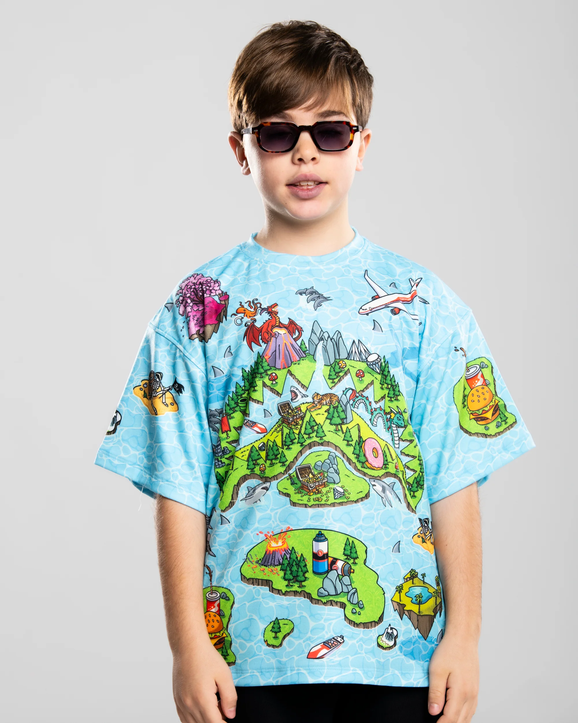 SHARK ISLAND MAYHEM OVER T-SHIRT - Image 2