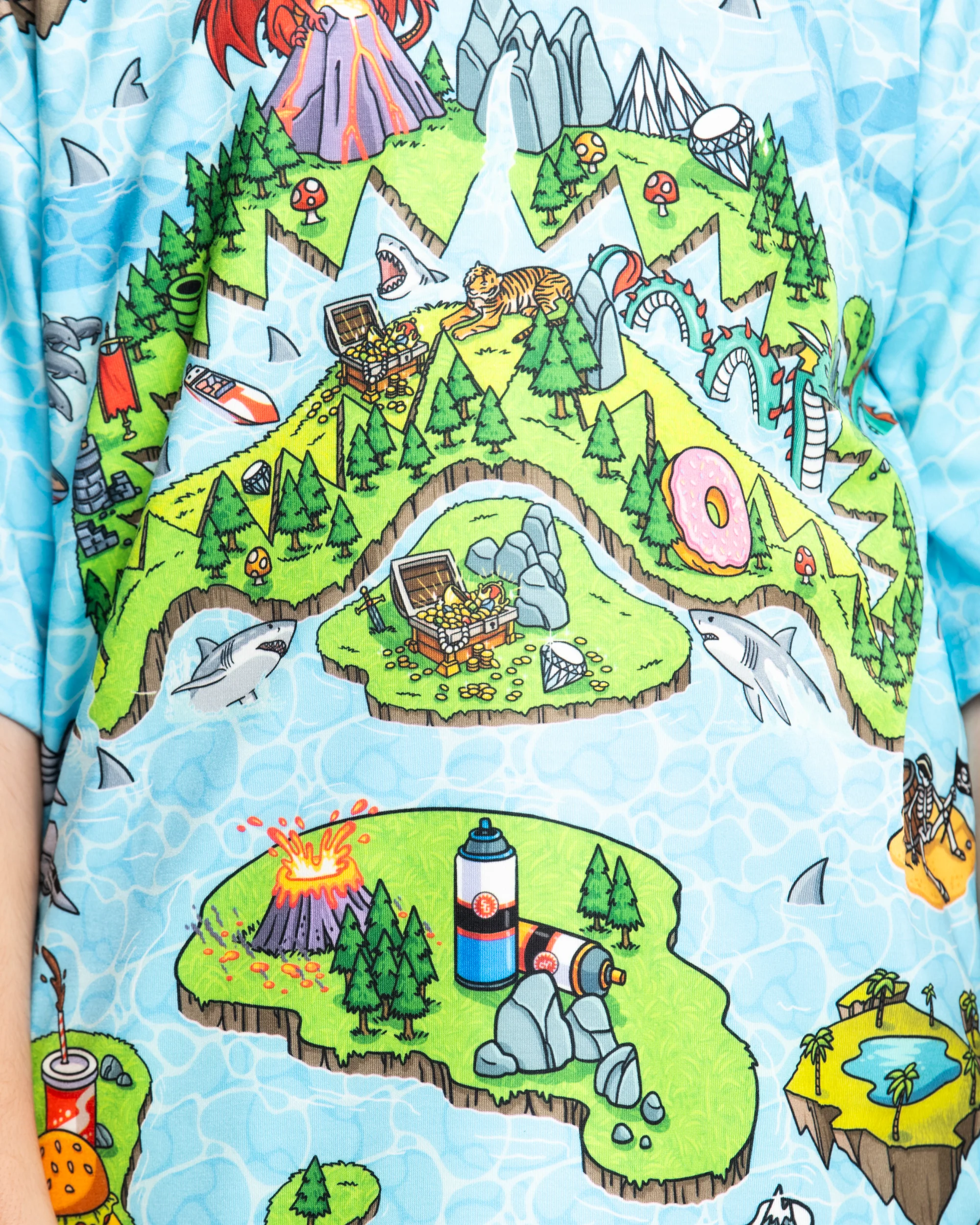 SHARK ISLAND MAYHEM OVER T-SHIRT - Image 4
