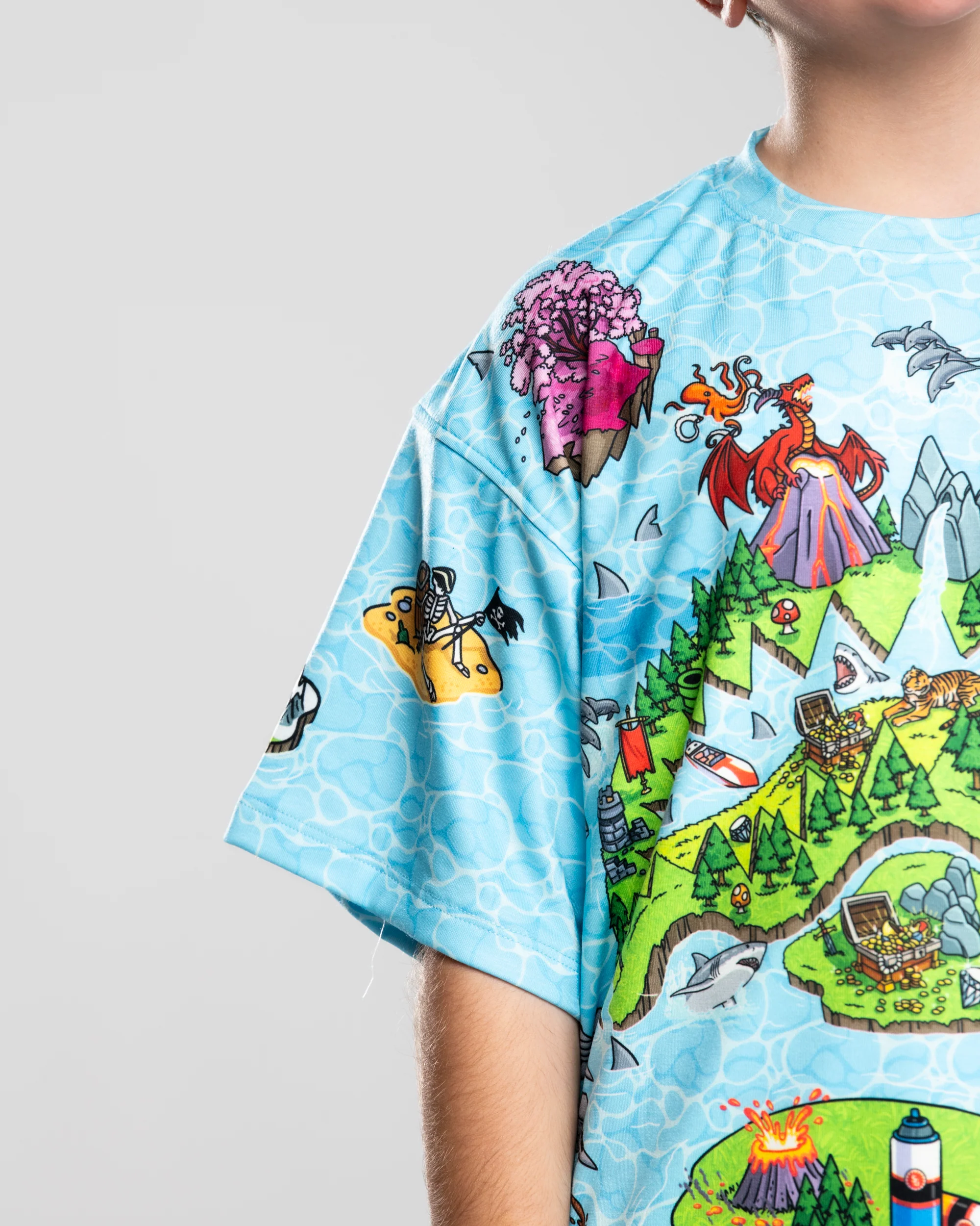 SHARK ISLAND MAYHEM OVER T-SHIRT - Image 5
