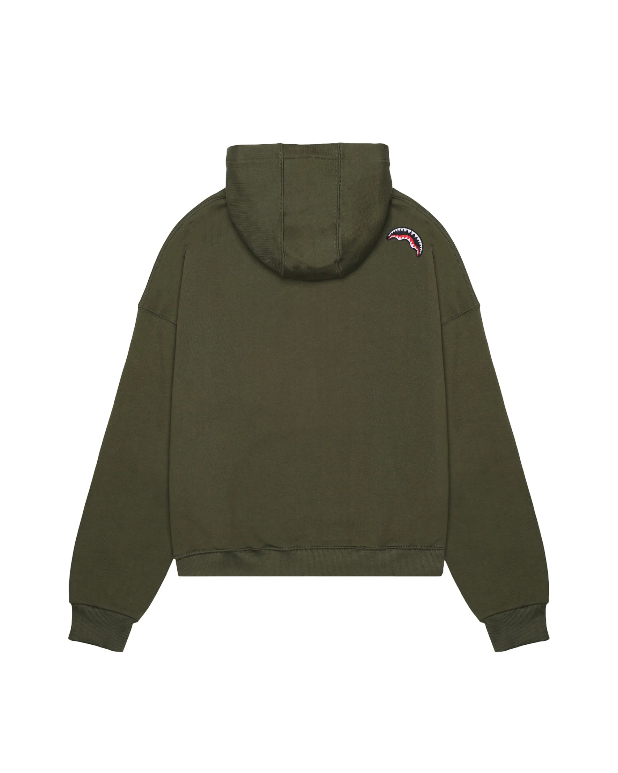 SHARK SHAPE HOODIE GREEN - Image 2