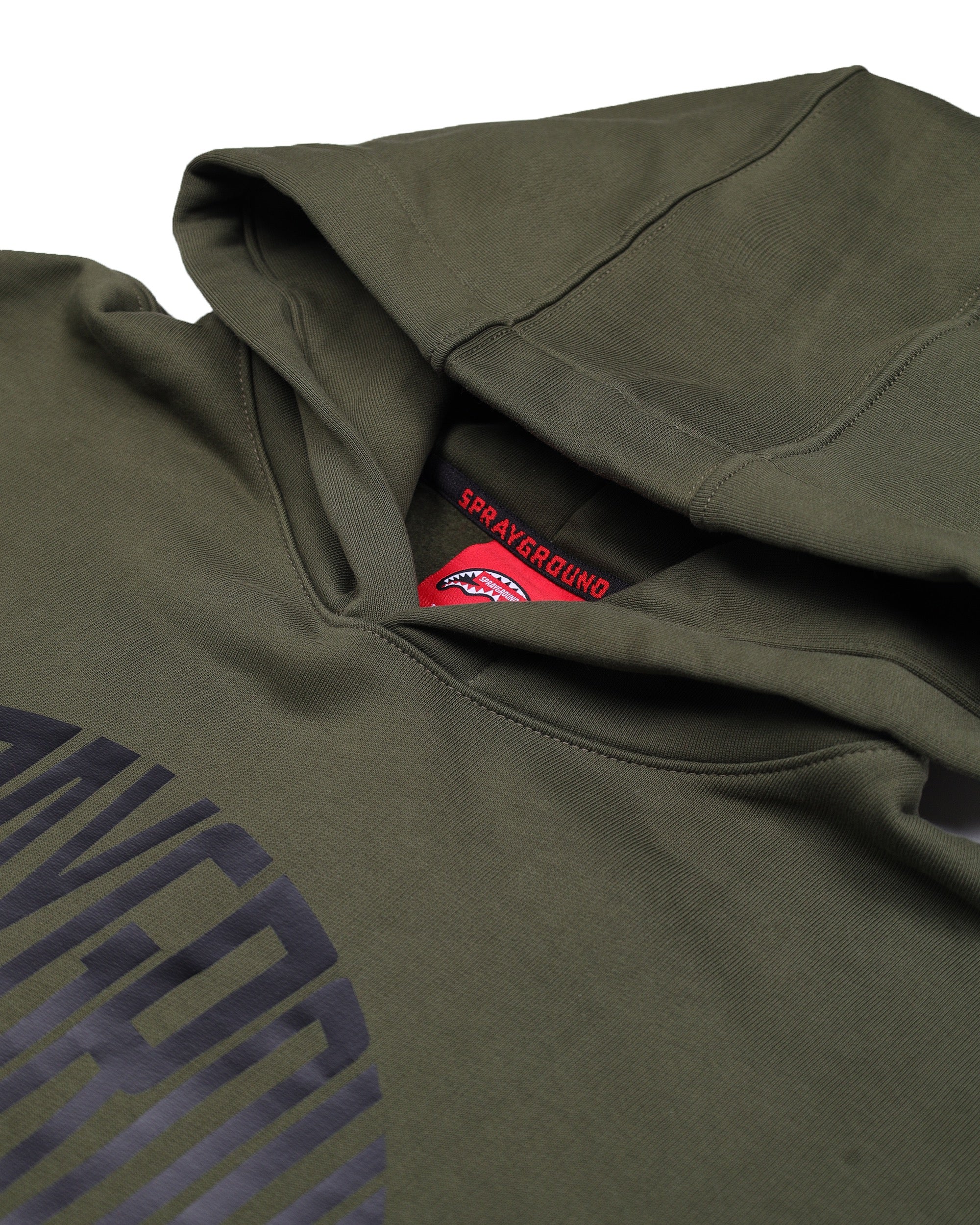 SHARK SHAPE HOODIE GREEN - Image 3