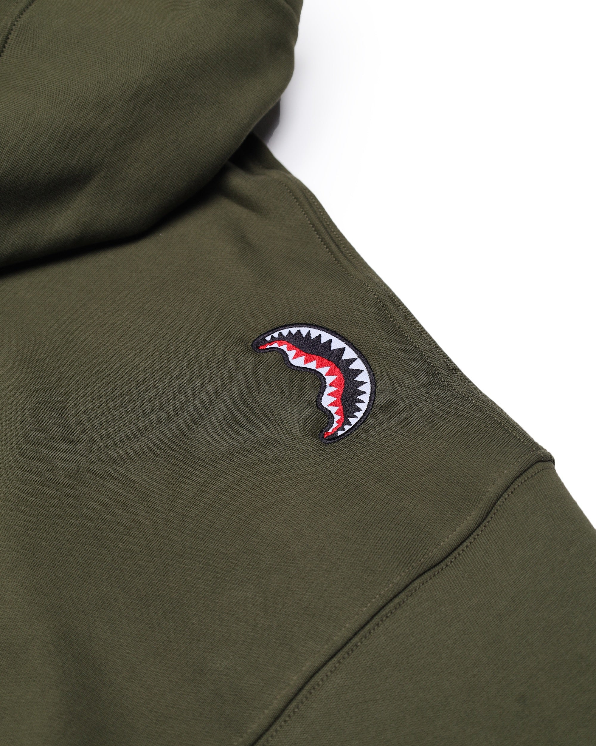 SHARK SHAPE HOODIE GREEN - Image 6