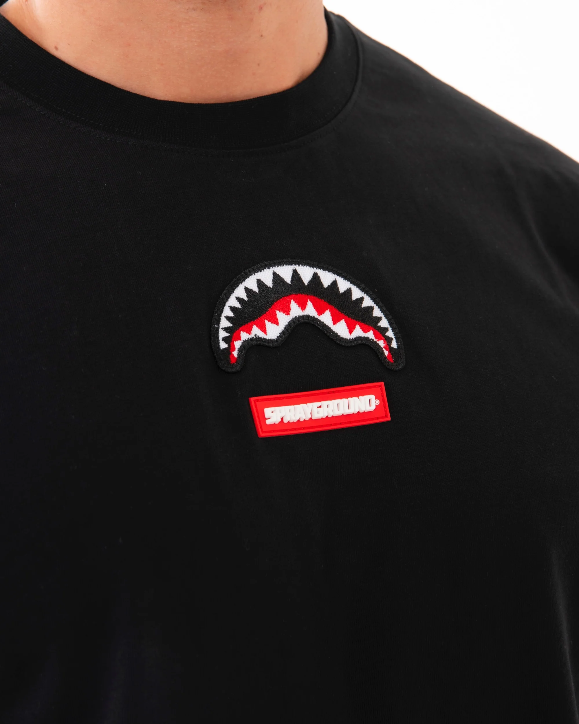 SHARKPATCHES NEW REGULAR T-SHIRT BLK - Image 6