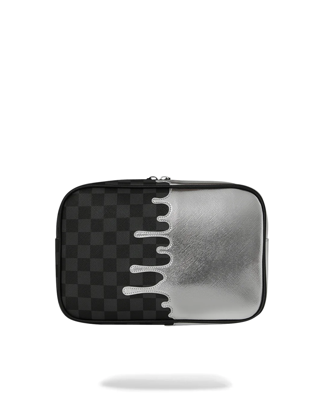 SILVER SIDE DRIP BLACK CHECK BRICK TOILETRY - Image 3