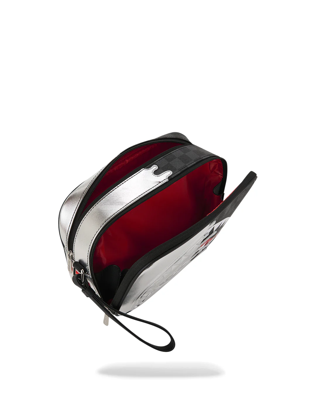 SILVER SIDE DRIP BLACK CHECK BRICK TOILETRY - Image 4