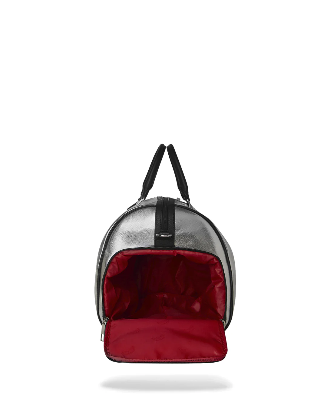 SILVER SIDE DRIP BLACK CHECK LARGE DUFFLE - Image 12