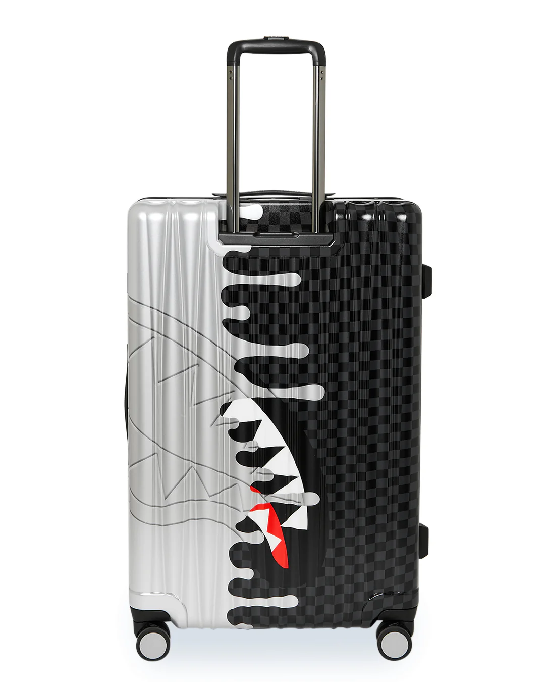 SILVER SIDE DRIP BLACK CHECK LARGE HARD LUGGAGE - Image 2