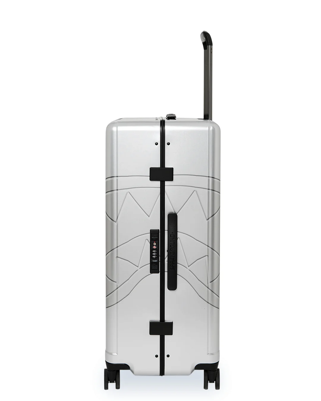 SILVER SIDE DRIP BLACK CHECK LARGE HARD LUGGAGE - Image 3