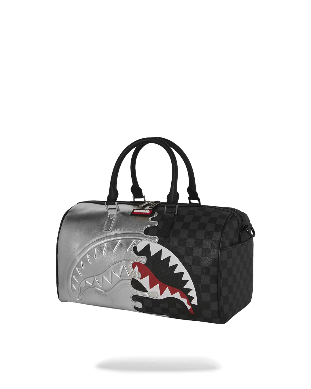 SILVER SIDE DRIP BLACK CHECK MINI DUFFLE - Image 7