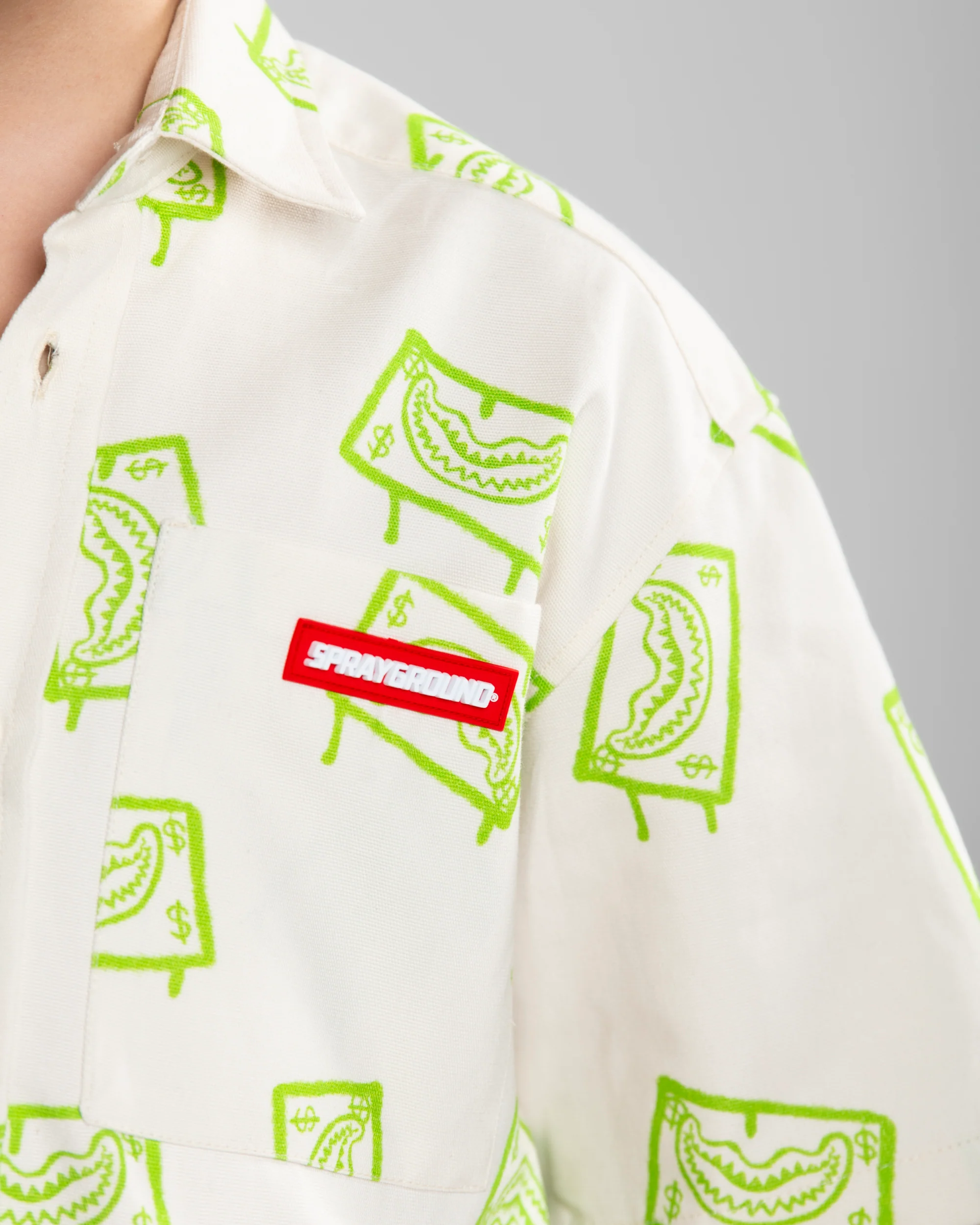 SLIMER DRIPPING ORGANIC COTTON SHIRT - Image 7