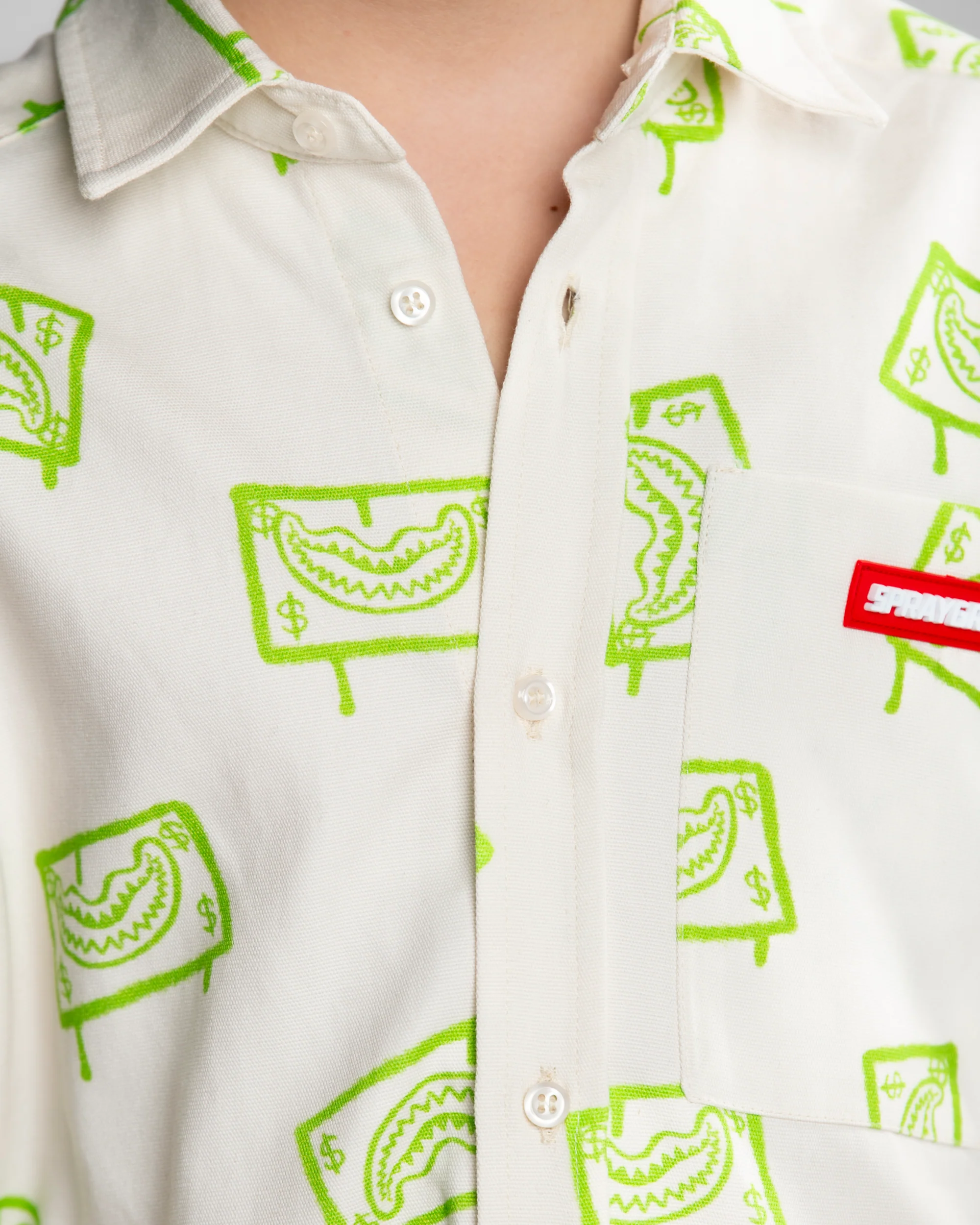 SLIMER DRIPPING ORGANIC COTTON SHIRT - Image 8