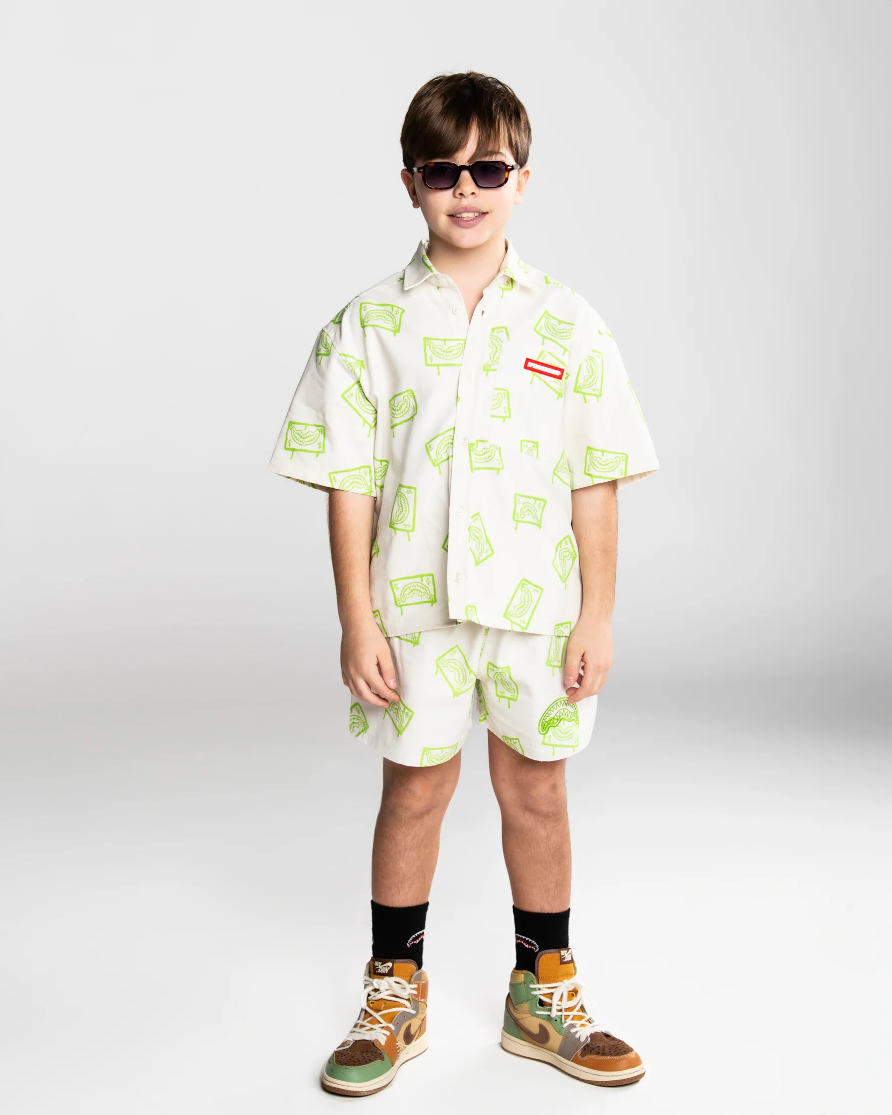 SLIMER DRIPPING ORGANIC COTTON SHORTS - Image 2