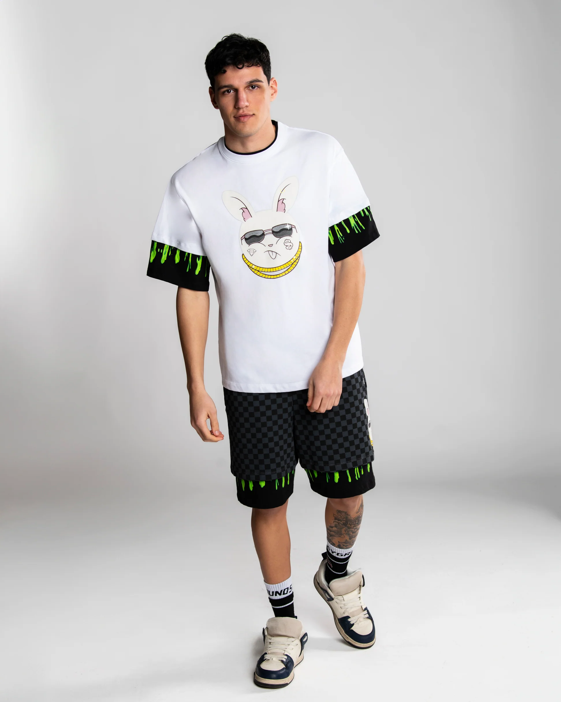 SPLATTER BUNNY DOUBLE T-SHIRT