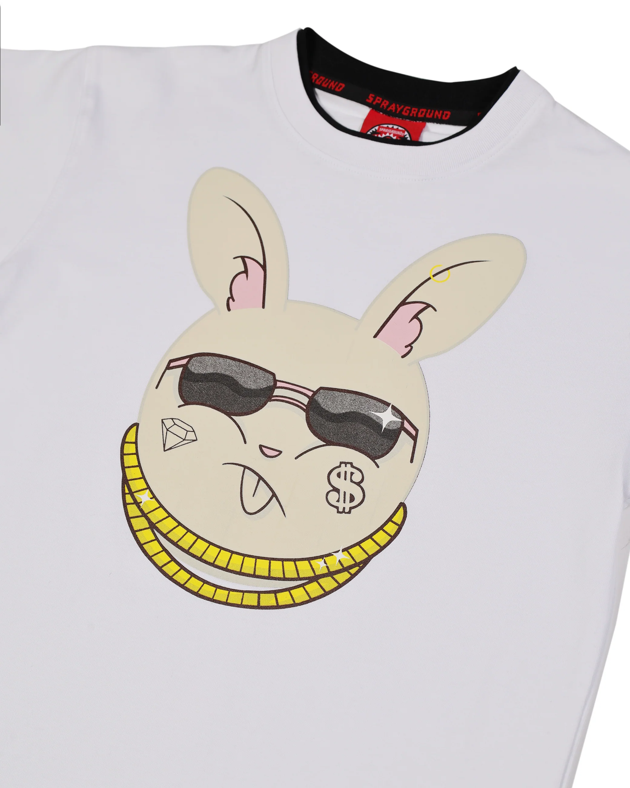SPLATTER BUNNY OVER DOUBLE T-SHIRT - Image 3