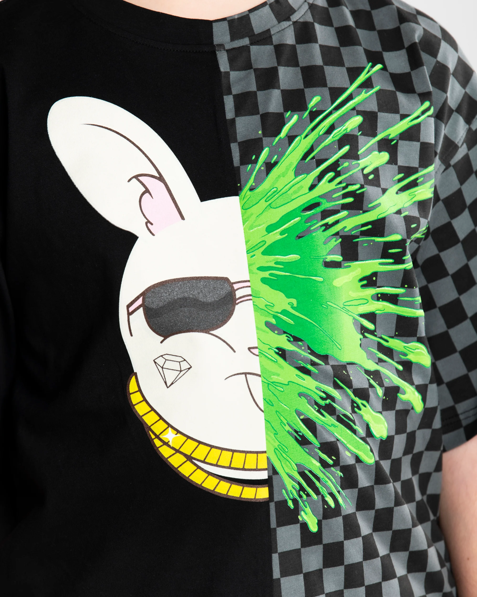SPLATTER BUNNY SPLIT OVER T-SHIRT - Image 5