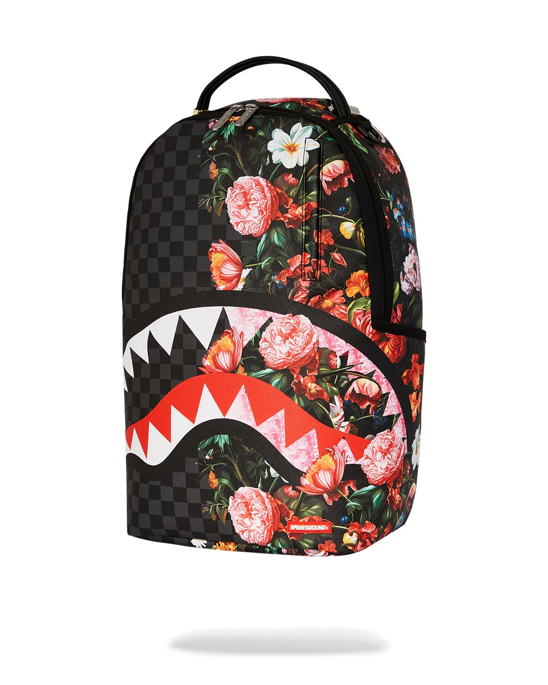 SPLIT PINK FLORAL CHECK DLXSV BACKPACK - Image 5