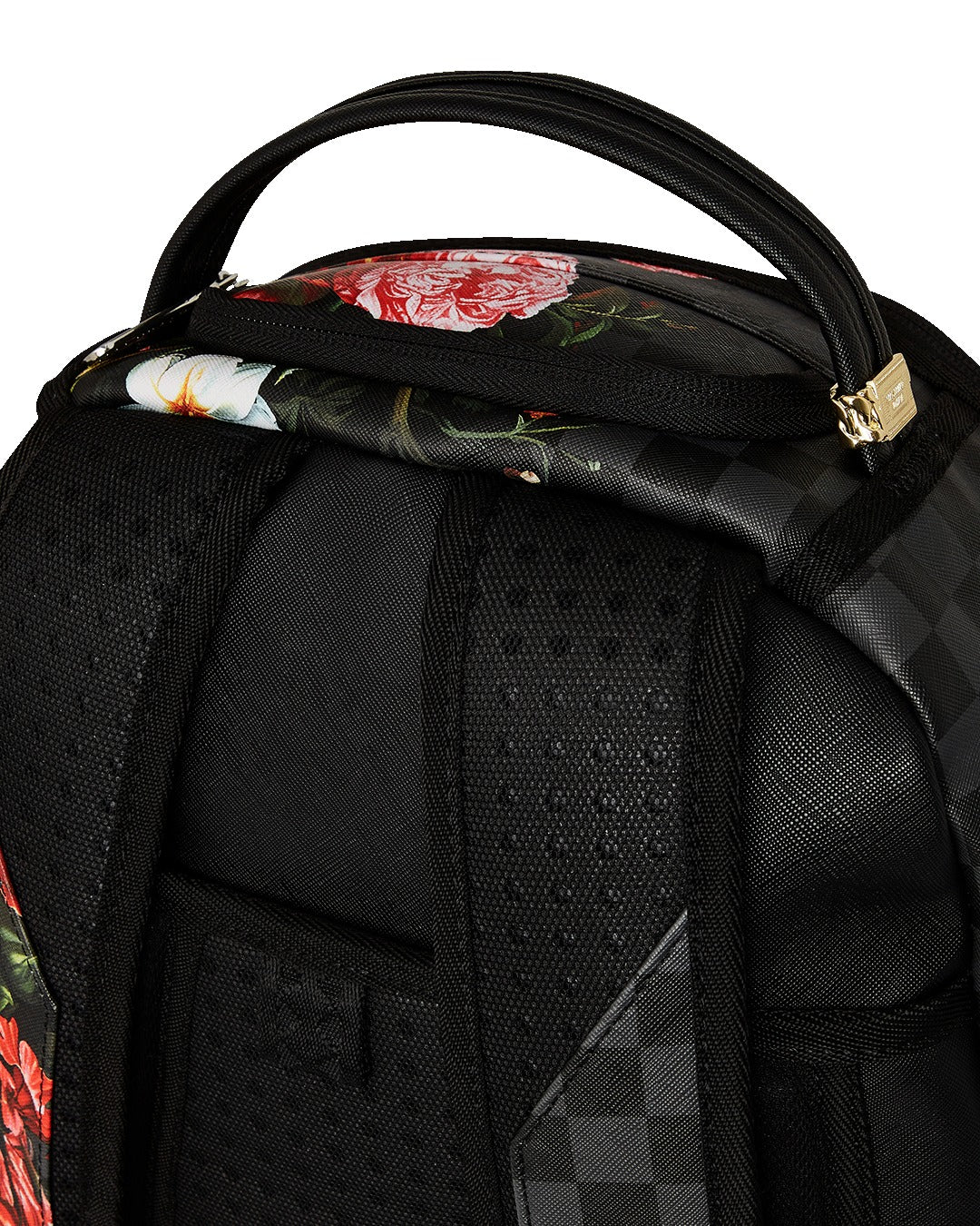 SPLIT PINK FLORAL CHECK DLXSV BACKPACK - Image 7