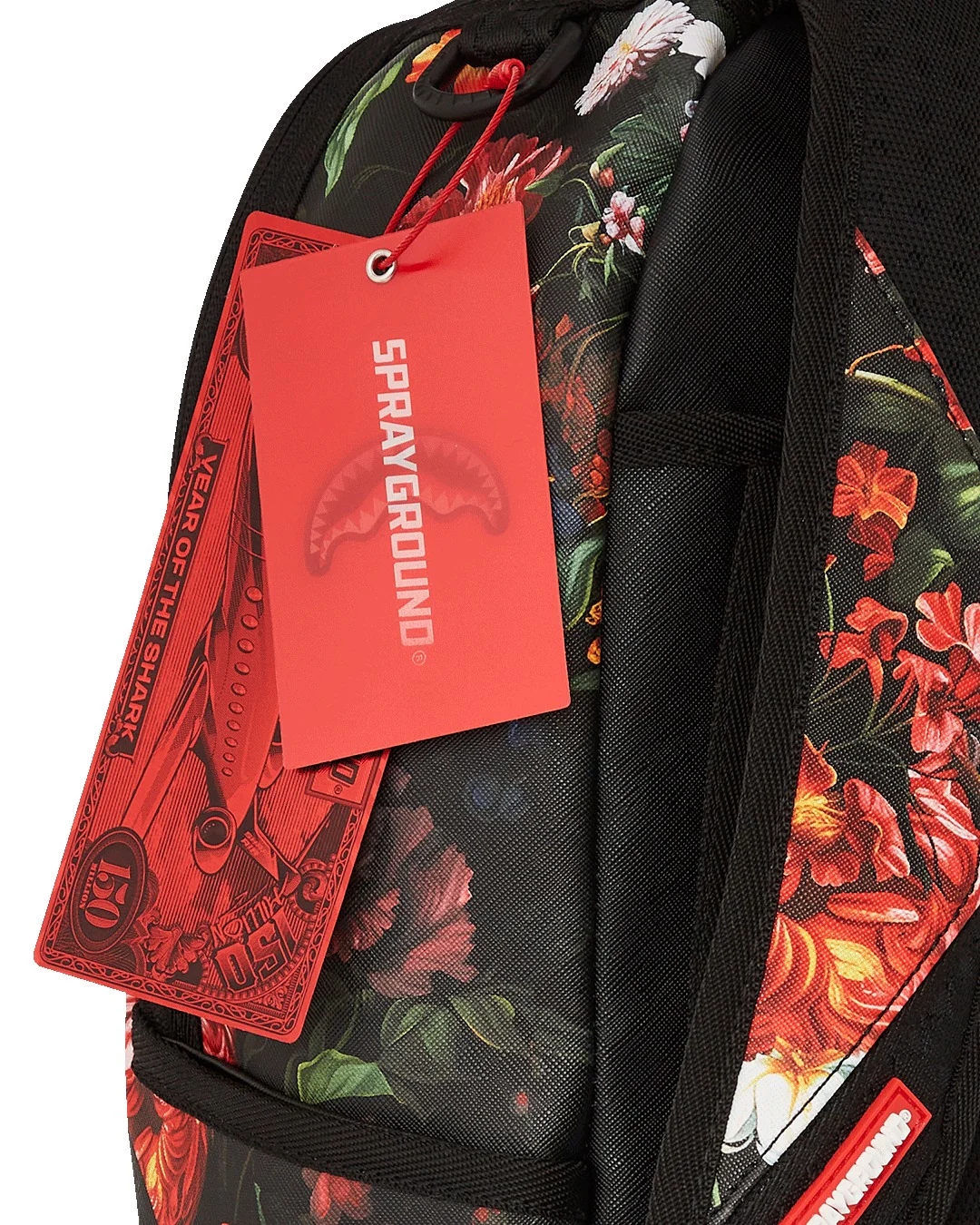 SPLIT PINK FLORAL CHECK DLXSV BACKPACK - Image 9