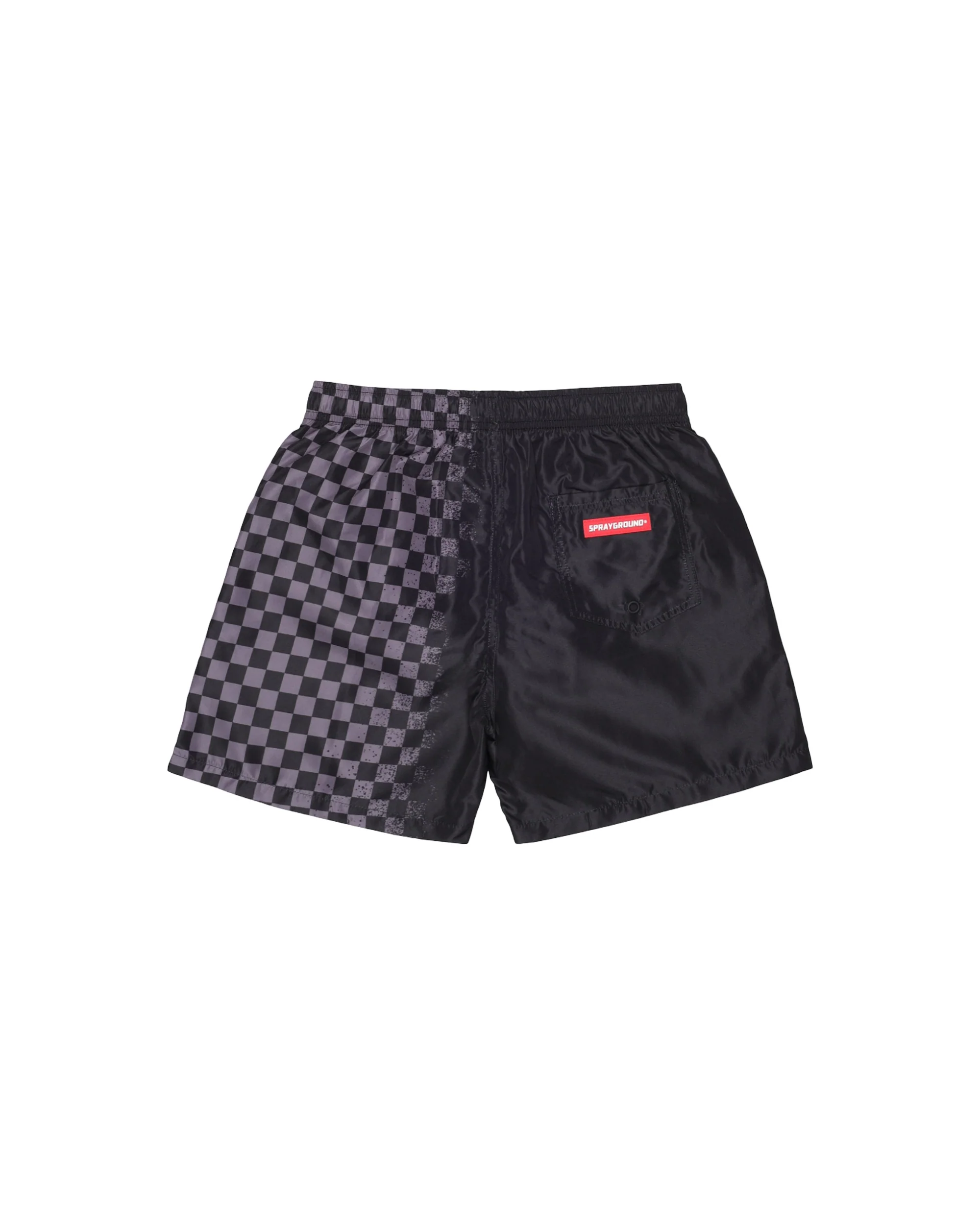 SPRAY SHARK IN PARIS GREY SWIM TRUNKS BLK - Image 2