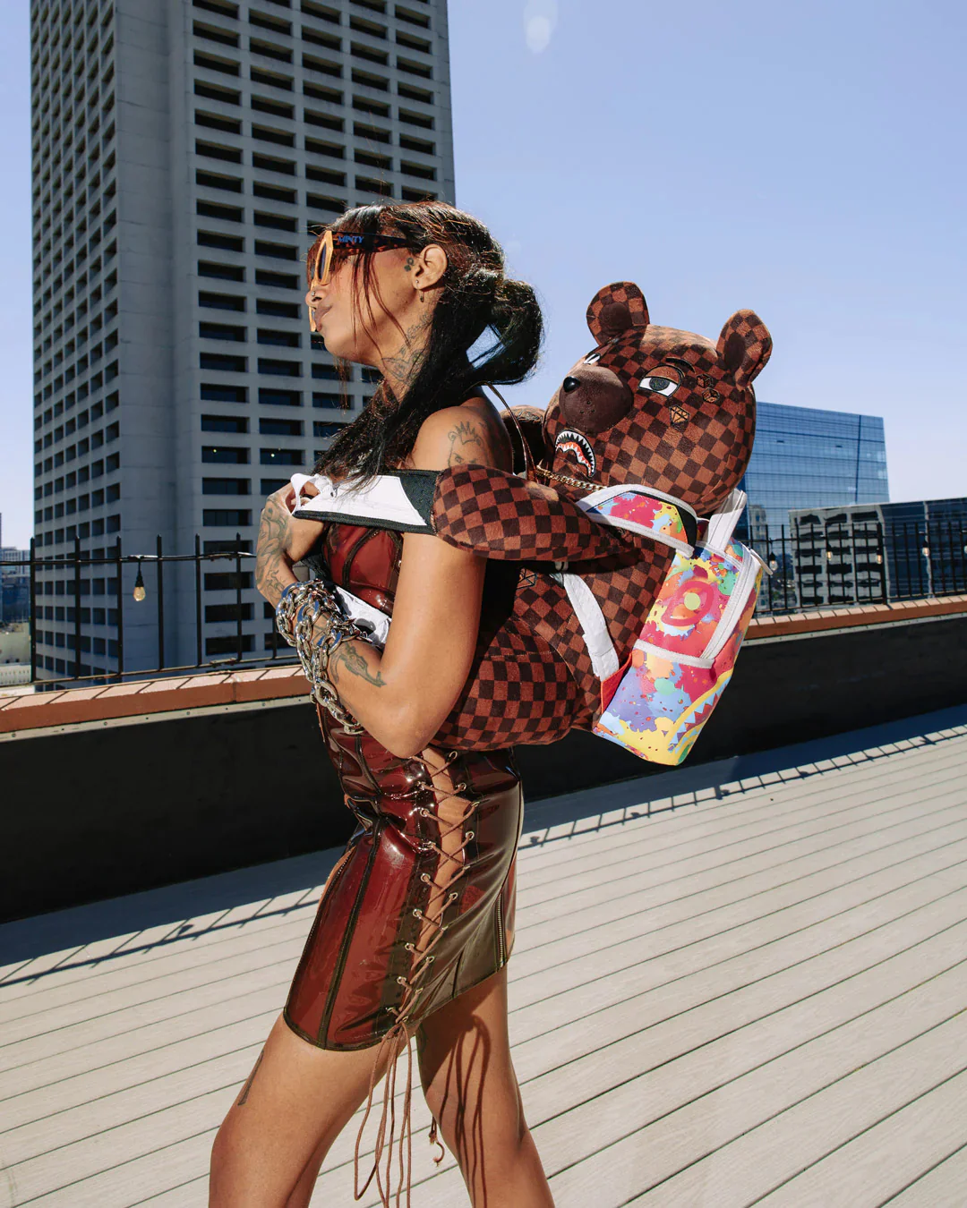 Backpack Bear Wearing Backpack - Image 2