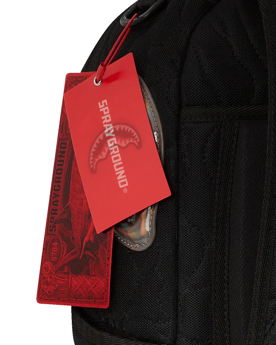 Black Quilted Irridescent Dlxs Backpack - Image 13