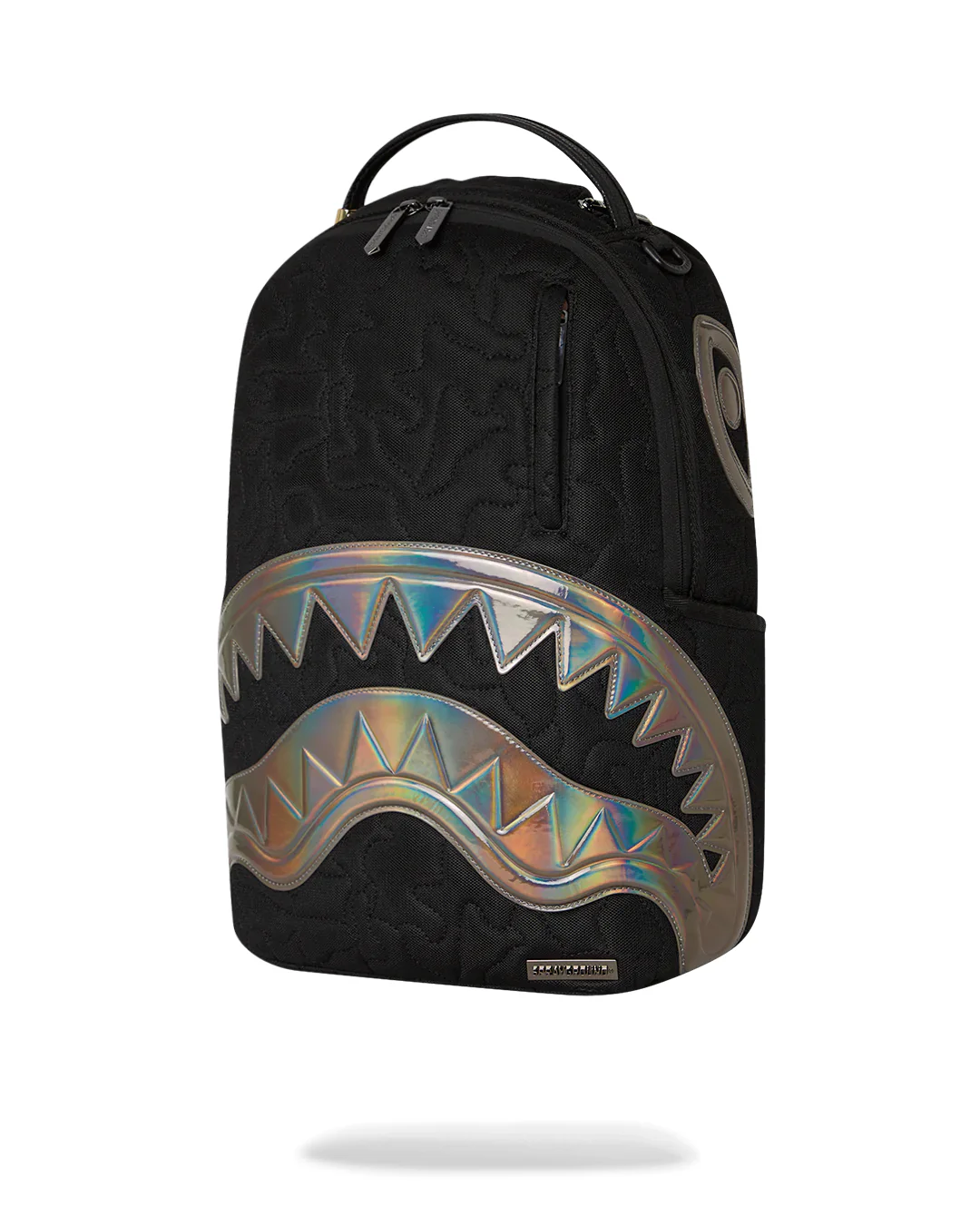 Black Quilted Irridescent Dlxs Backpack - Image 9
