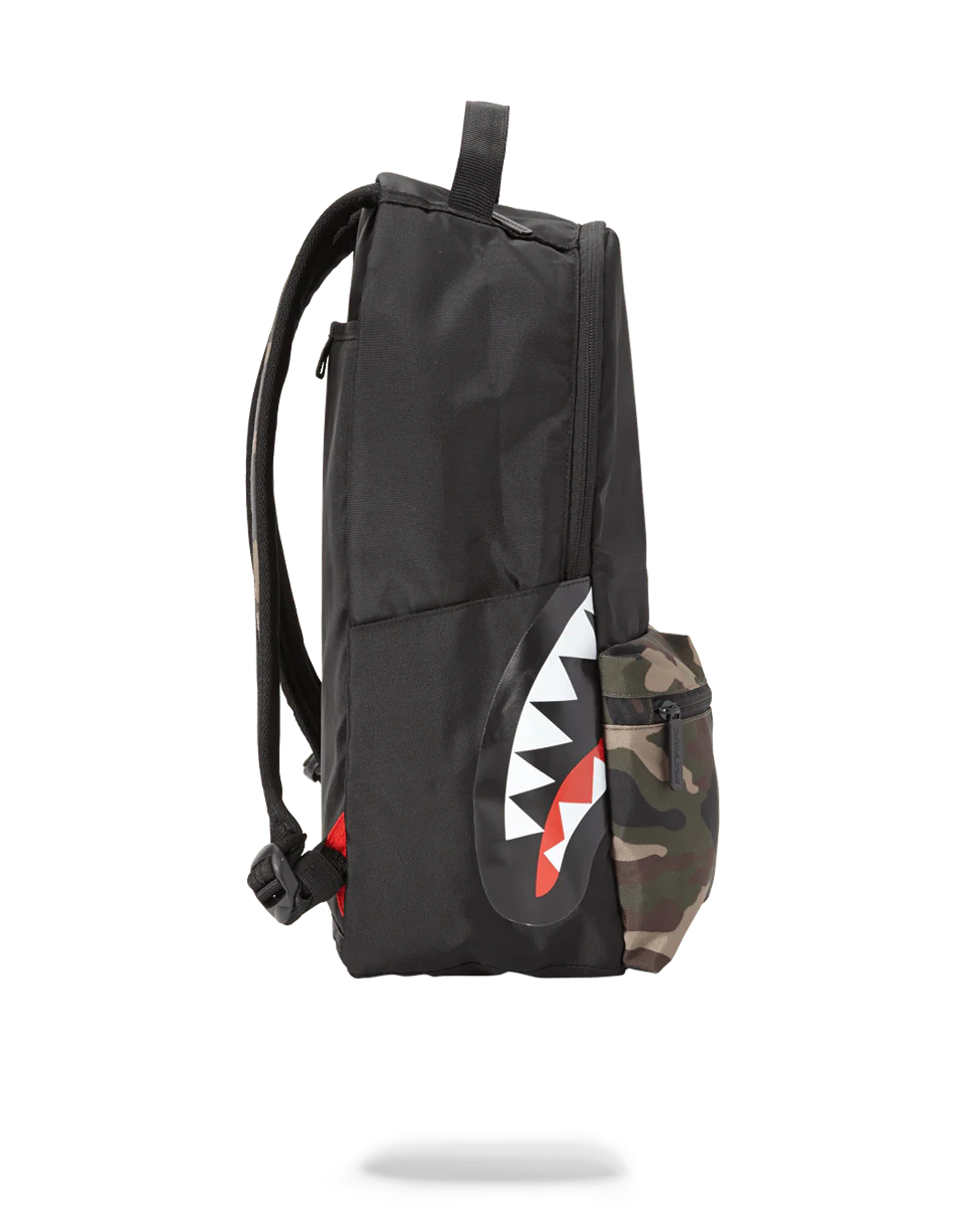 Sprayground Backpack Camo Side Shark Double Cargo Black - Image 3